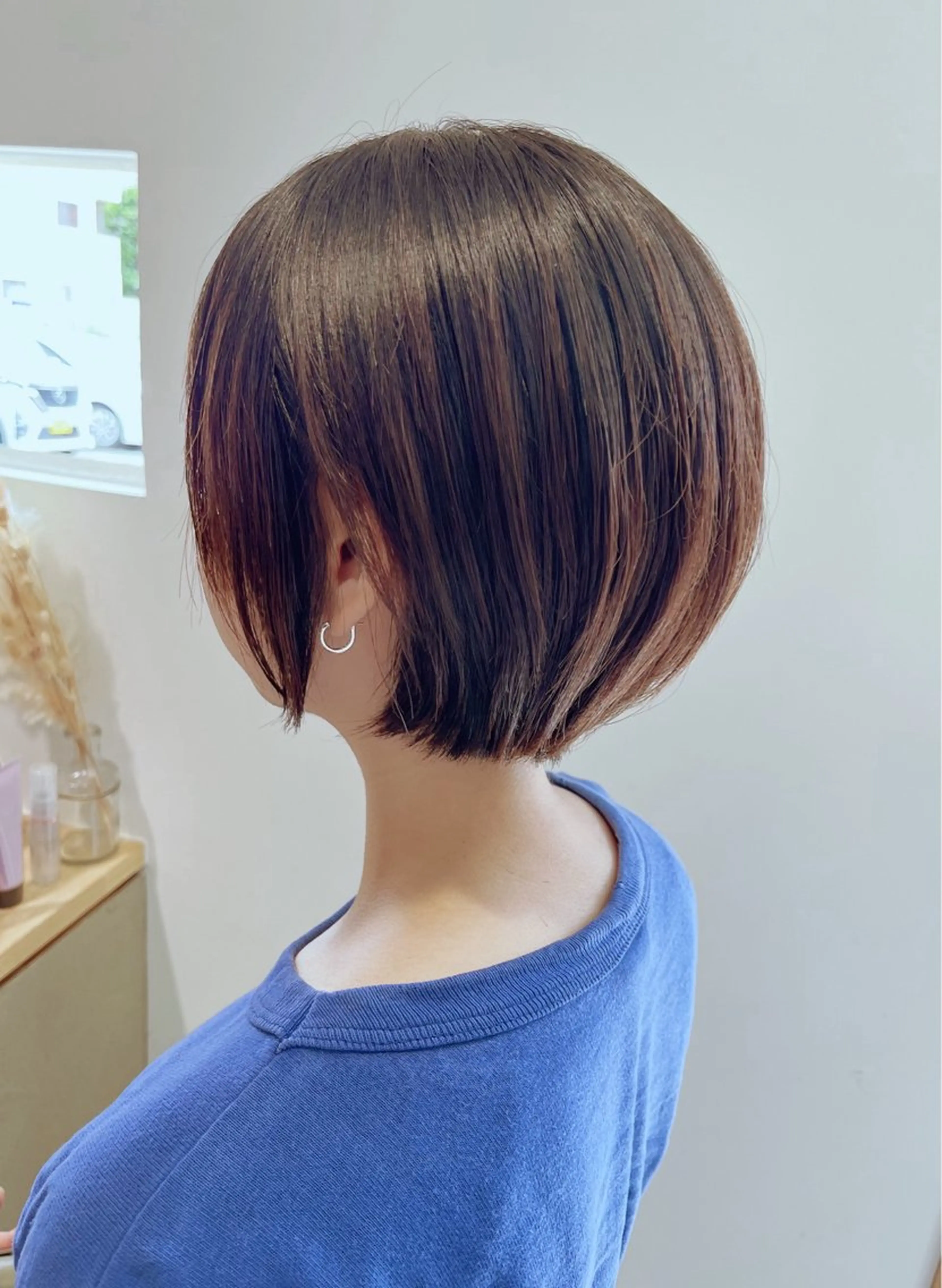 ショート ショートヘア レイヤー/蟹江/ くすみカラー/川口のヘアスタイル