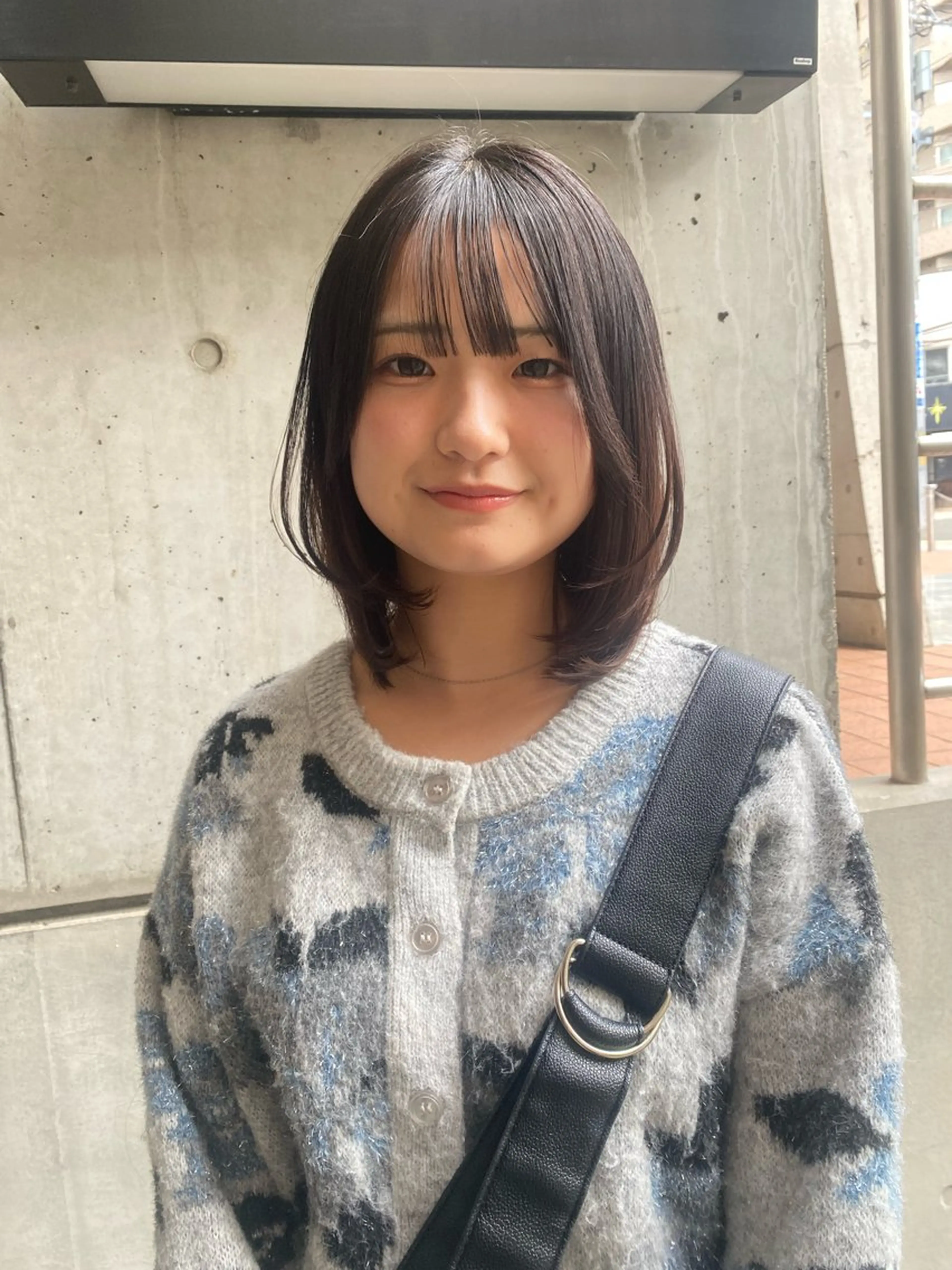 ミディアム 切りっぱなしボブ ボブ レイヤーカット ARUE所属・🫧RIRI 🫧のヘアスタイル