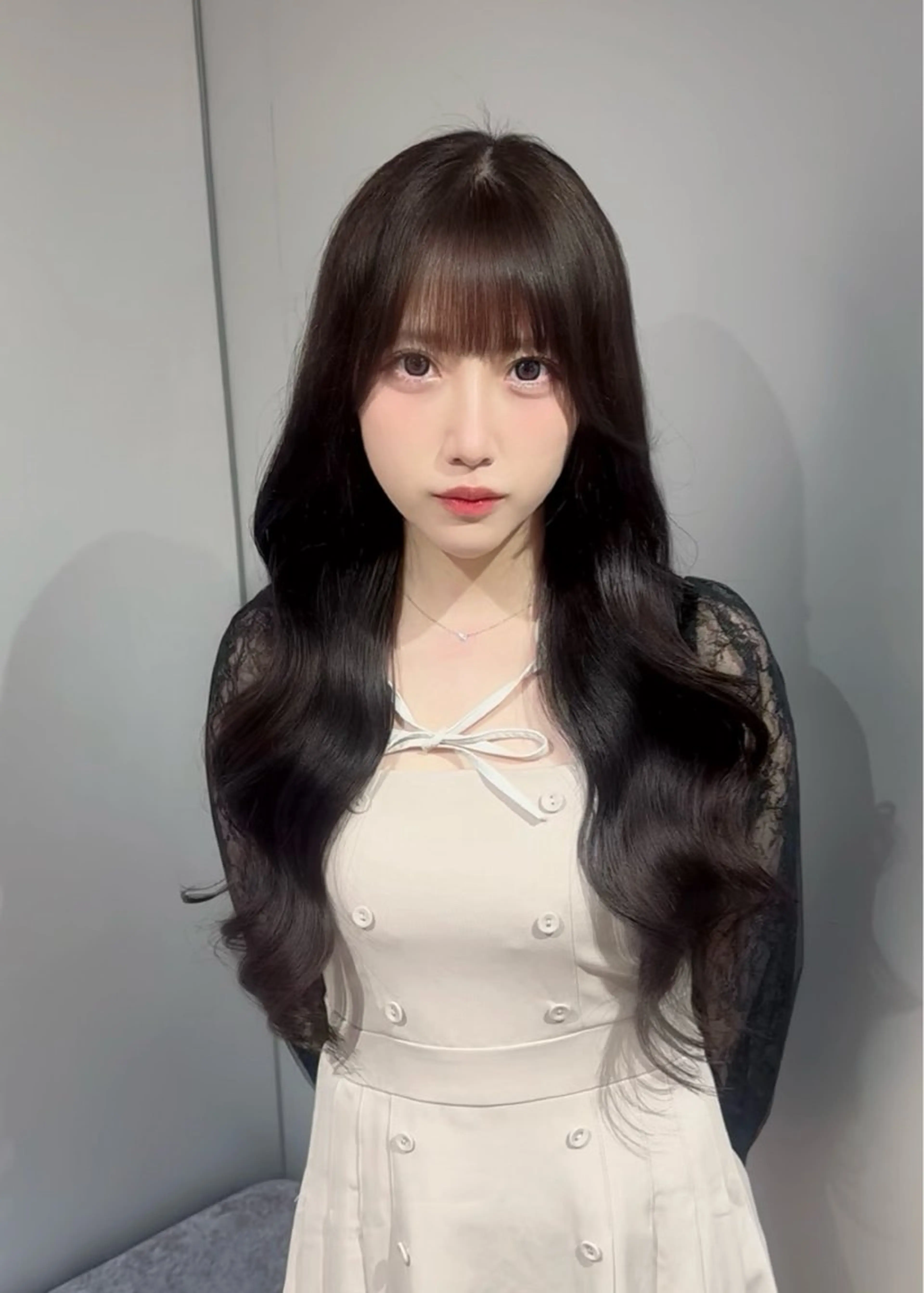 ロング 韓国風ヘア カット ヘアカラー トリートメント 💎韓国レイヤー ×エクステゆうま💎のヘアスタイル