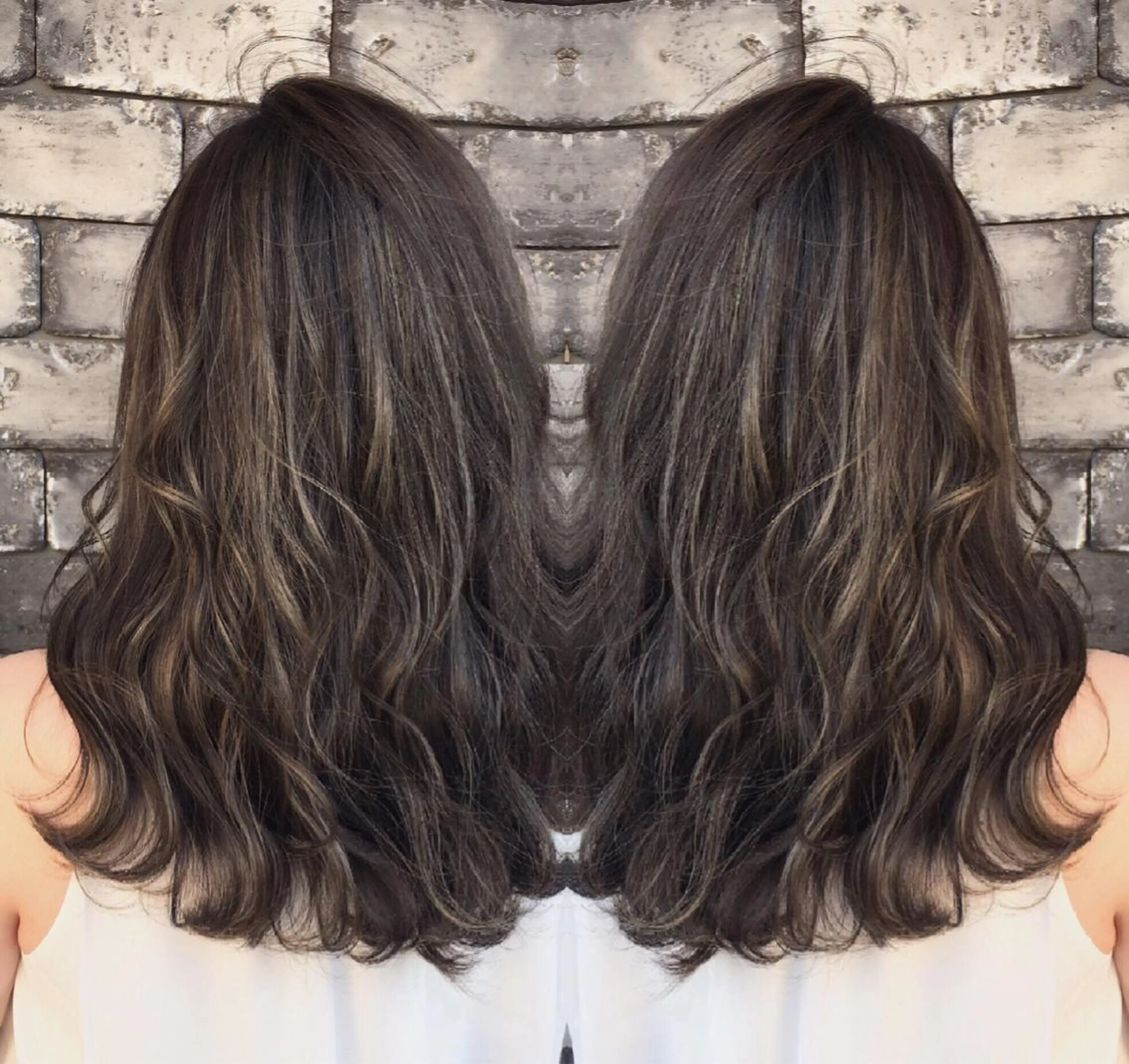 セミロング 3Dハイライト 外国人風カラー ハイライト ヘアカラー トリートメント ヘアセット ❤️千葉県代表❤️ 店長❤️柿本翔一朗のヘアスタイル