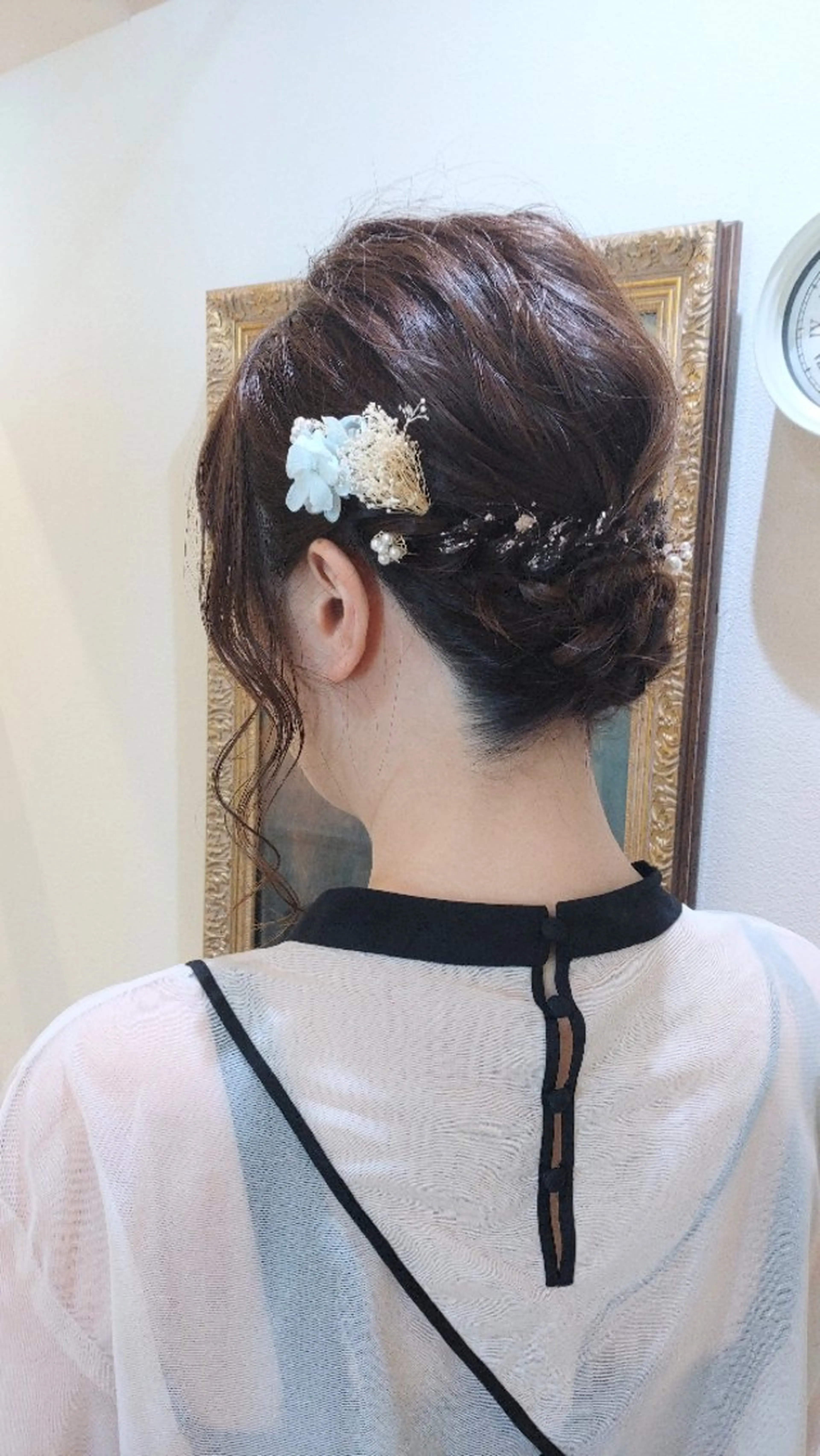 ミディアム ヘアアレンジ 大槻 百合子のヘアスタイル