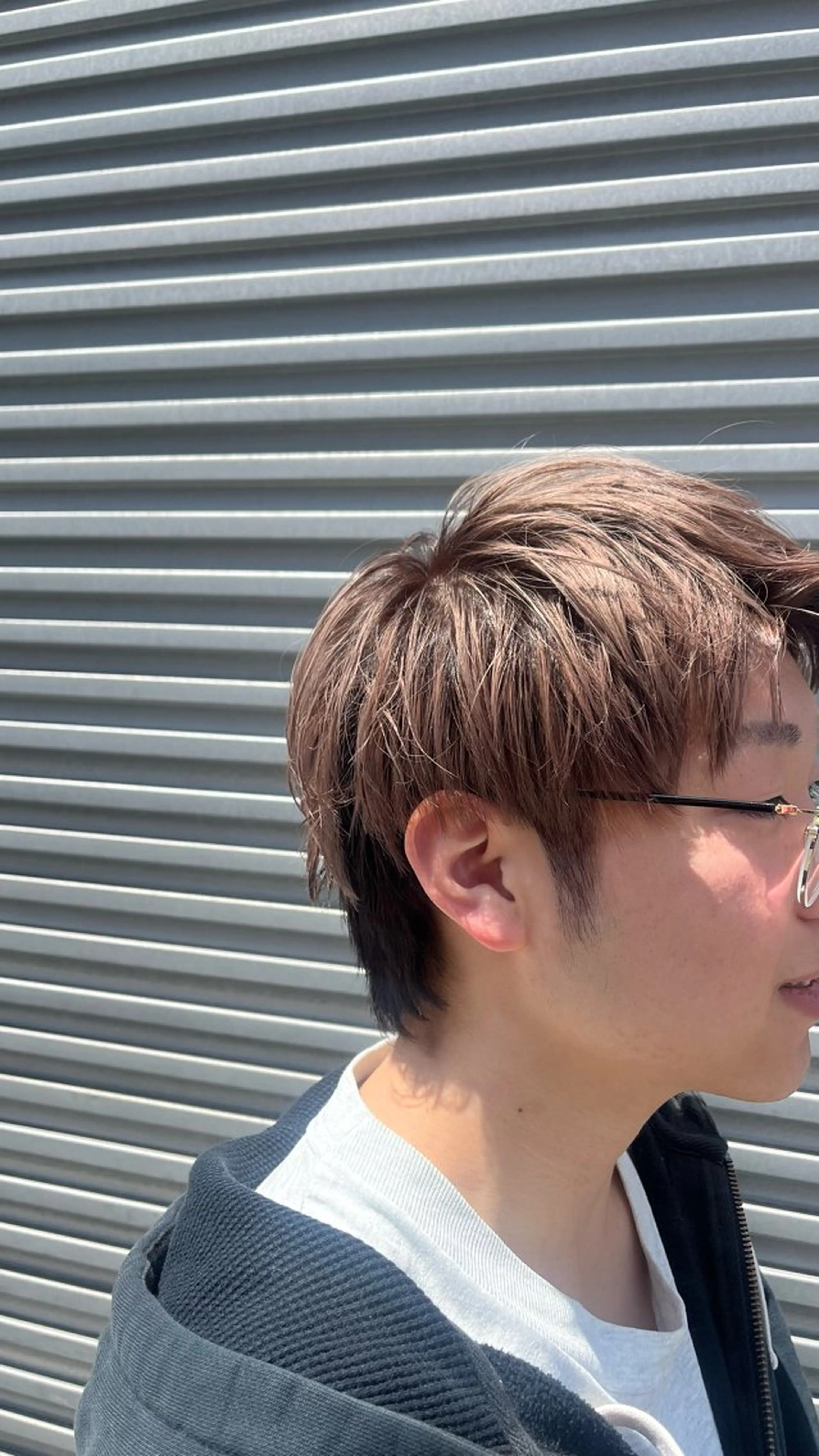 カラー メンズ カット ヘアカラー トリートメント ベージュカラー⌇﻿ くびれヘア.𐙚心音のヘアスタイル