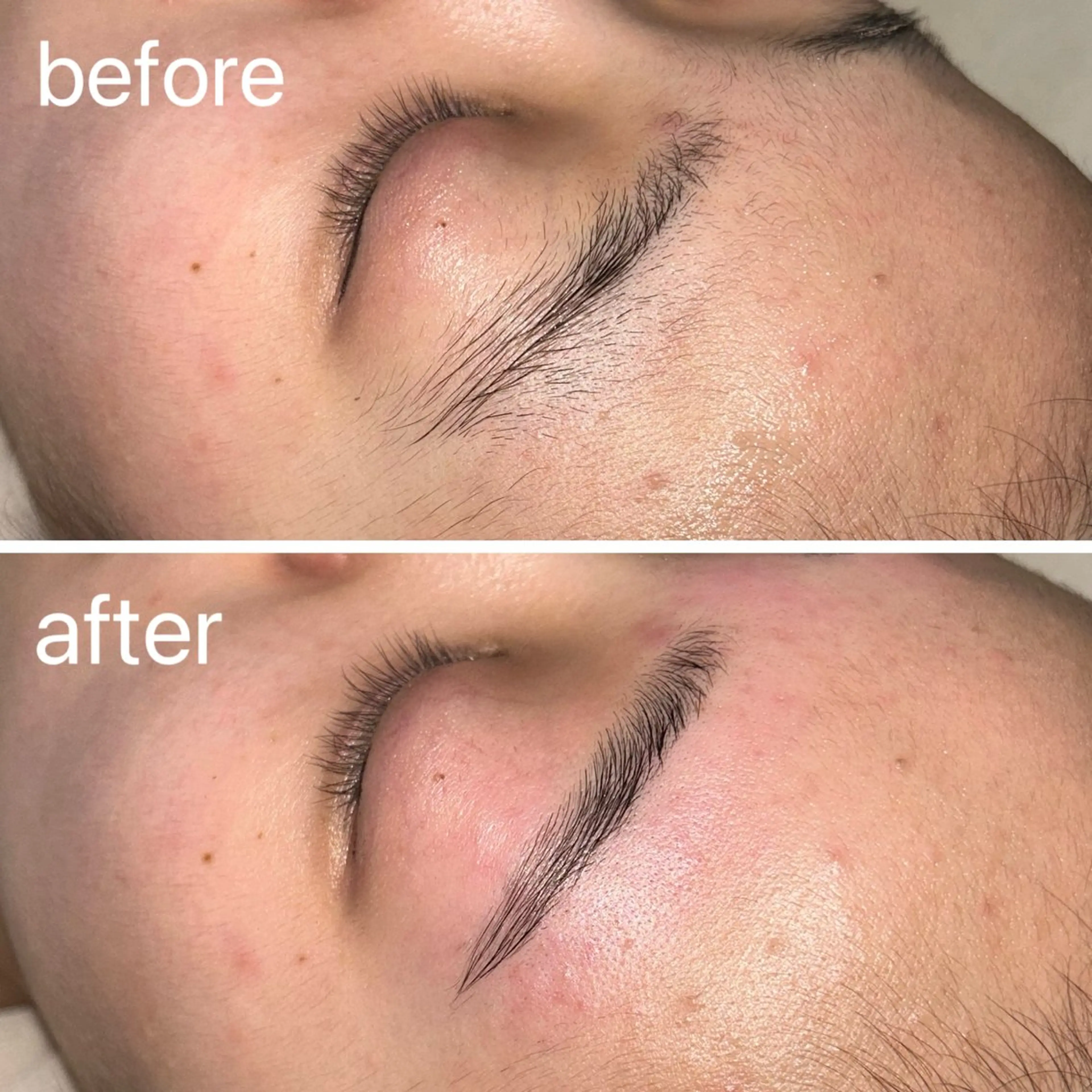 【⚠️10月〜】ご新規様限定 アイブロウリフト➕アイブロウWAX ➕お顔剃り 練習モデルメニューの写真