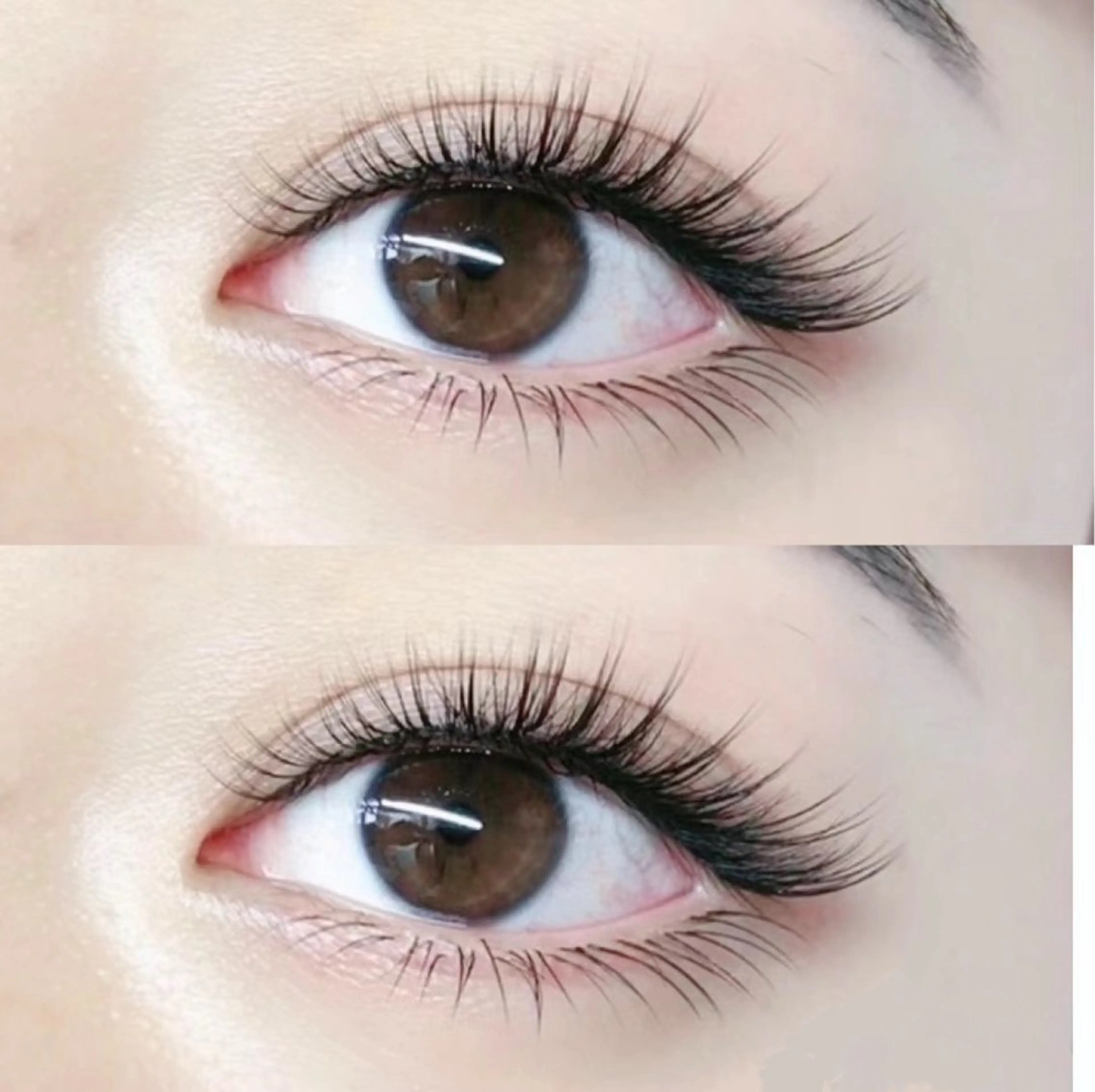 マツエク・マツパ バインドロック カラーマツエク フラットラッシュ ナチュラル パリジェンヌラッシュリフト YK• マツエクサロンのマツエク・マツパデザイン