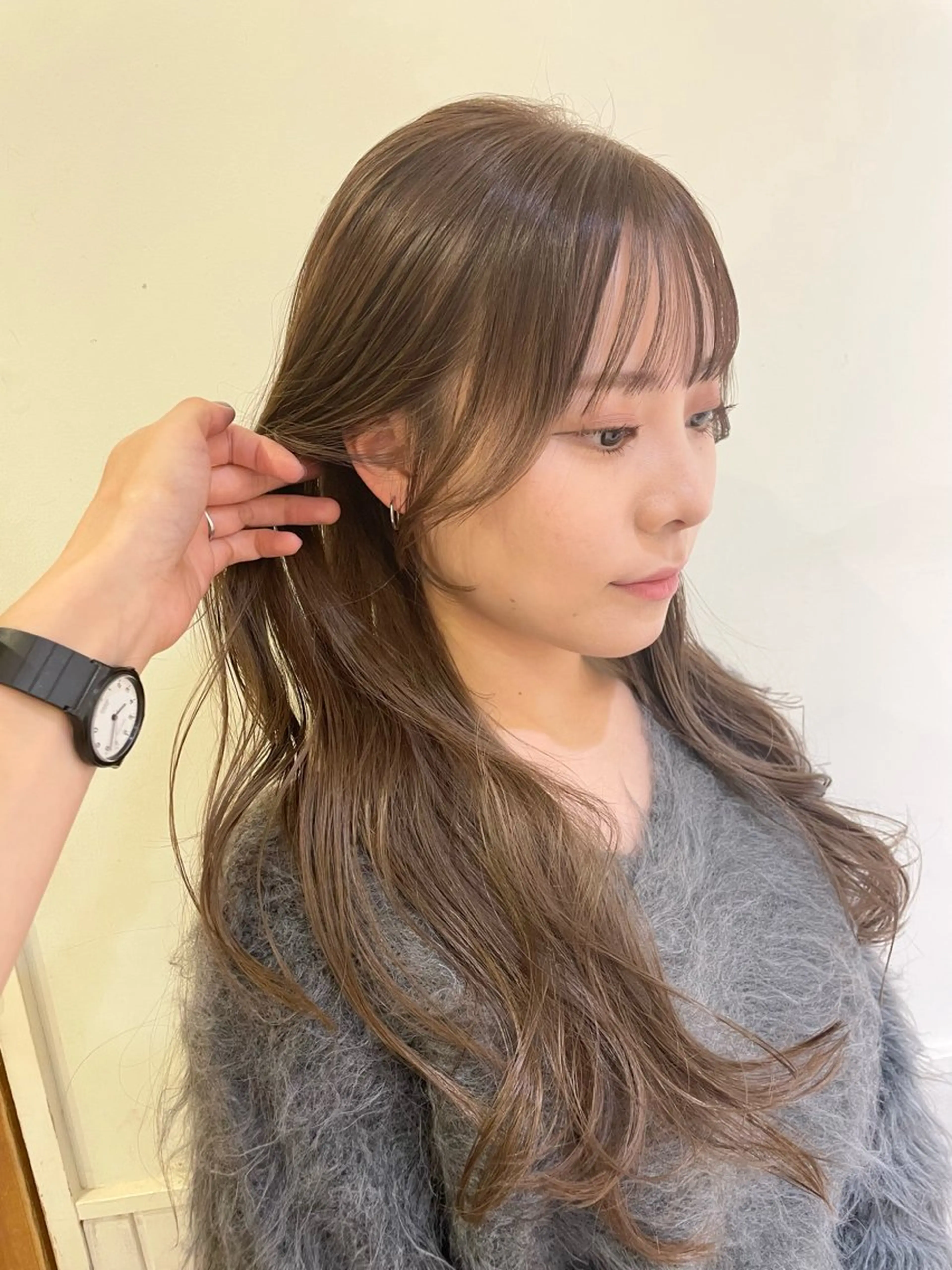 ロング カラー 顔周りカット 清水　ちひろ ✄トップスタイリストのヘアスタイル