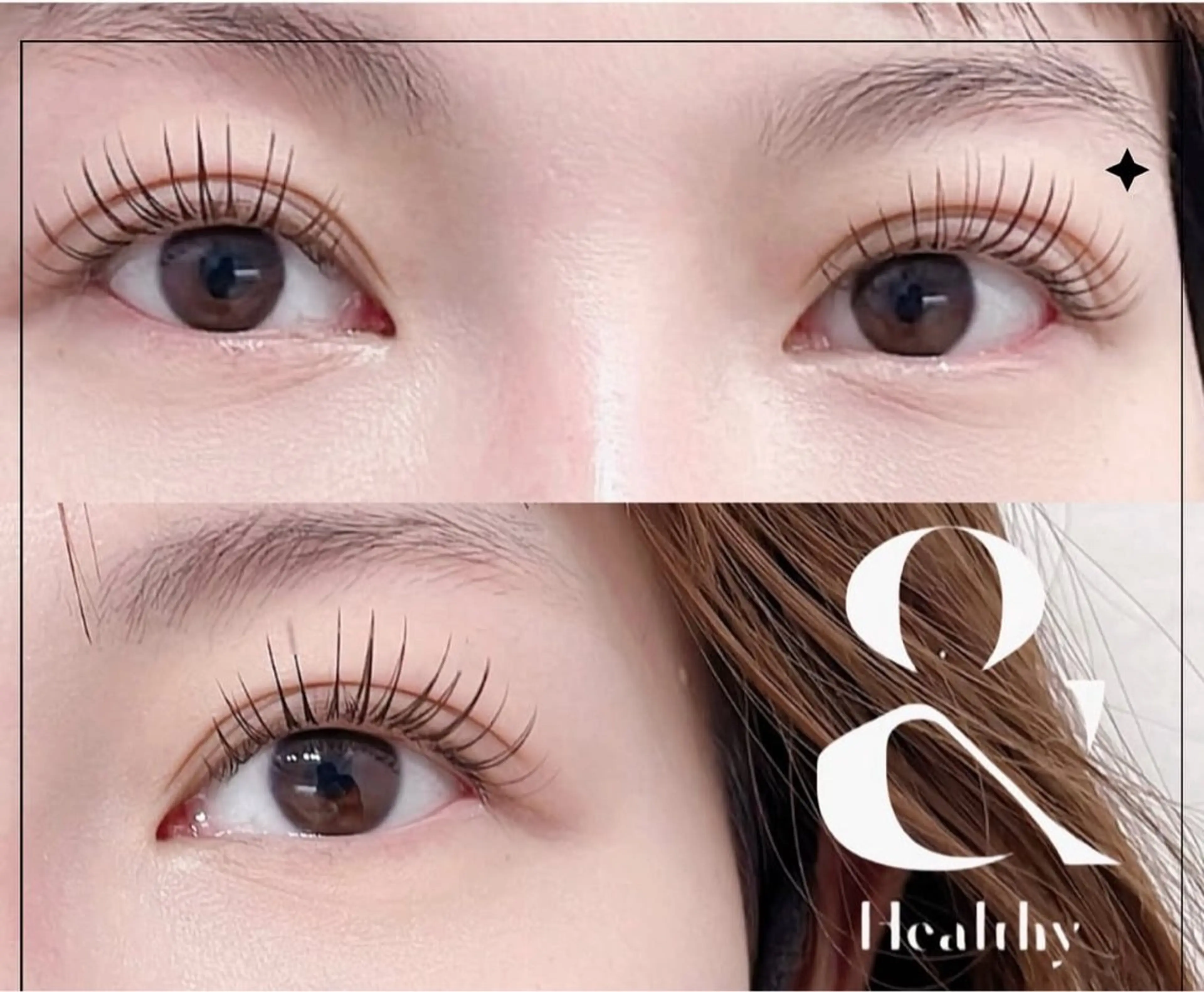 ❤️‍🔥【＆healthy 】最新技術★LEDエクステ×パーマ/フラットラッシュ120本、仕上がりコーディング付きの写真