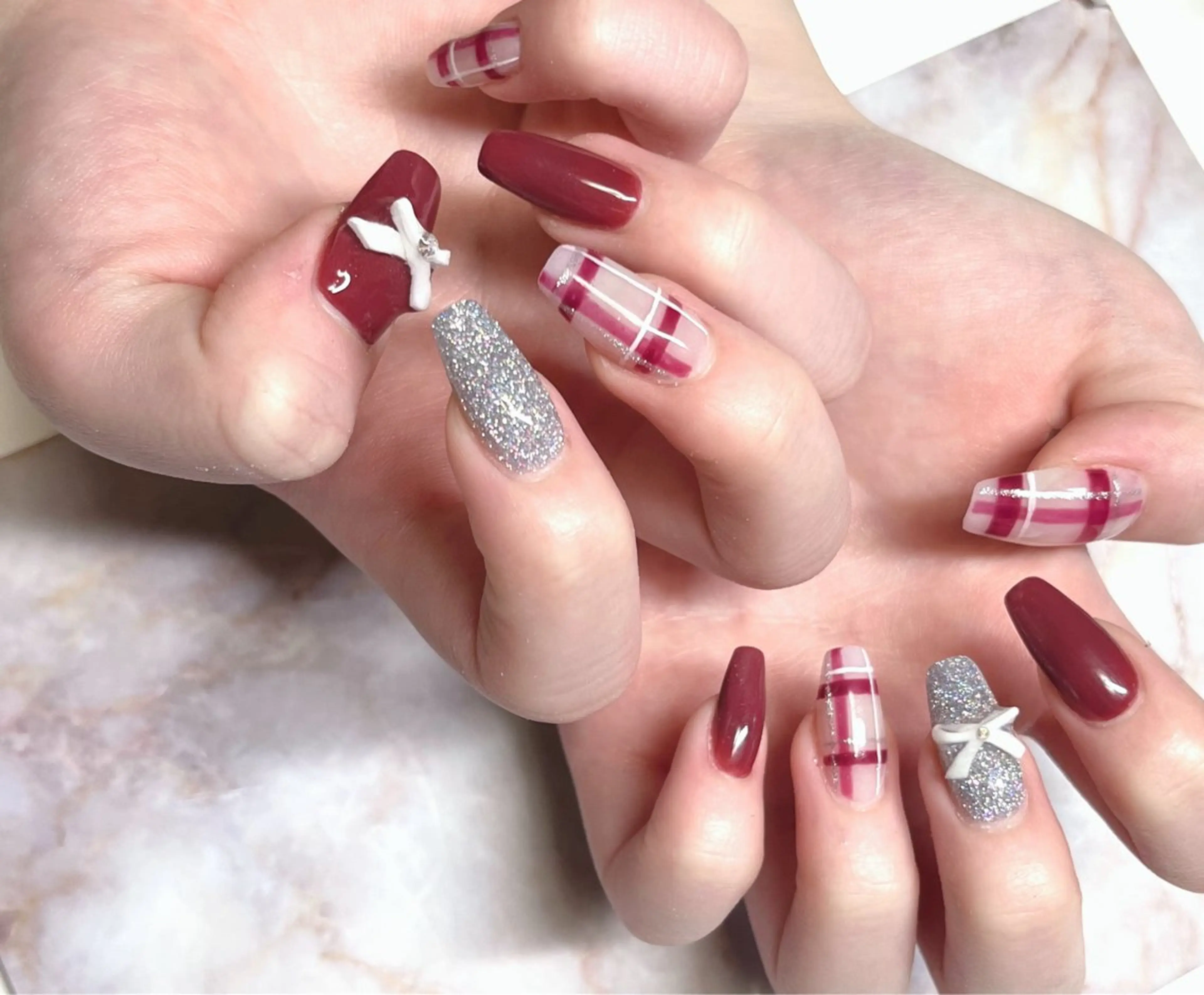 ネイル 長さ出し スカルプネイル plaisir所属・plaisir プレジールネイルのネイルデザイン