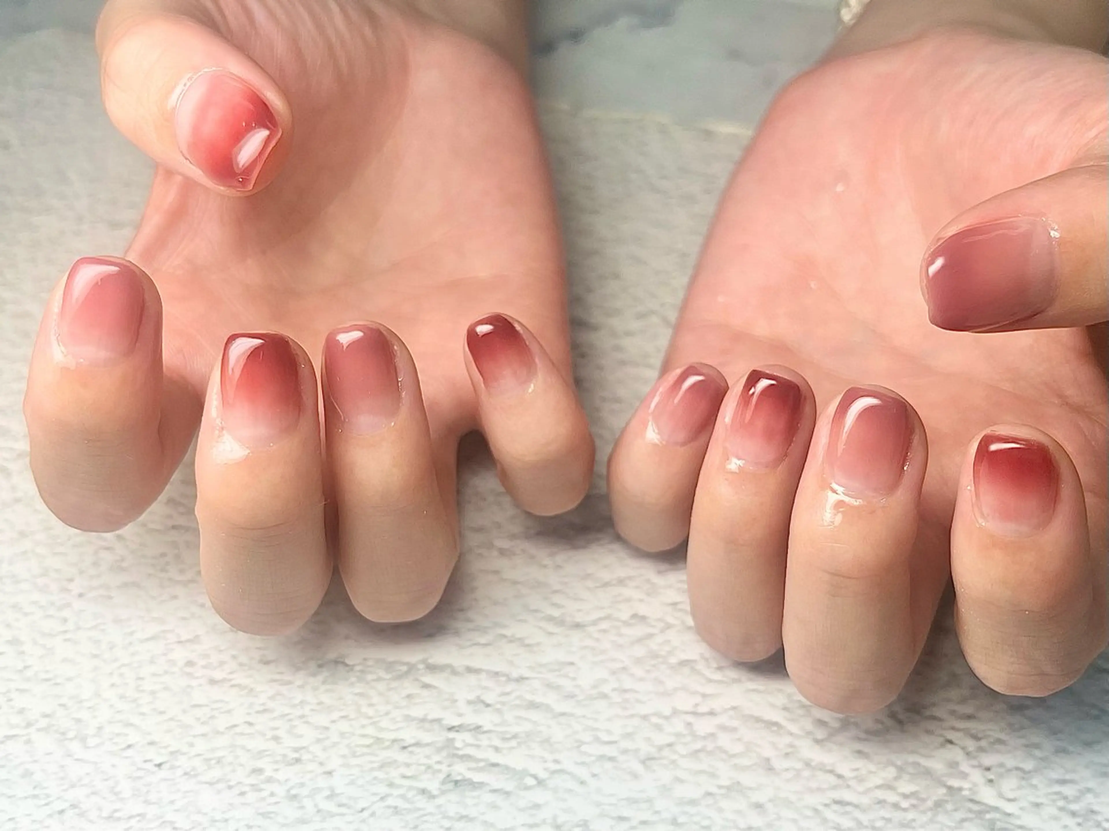 ネイル グラデーション Queen nail 北堀江 ASUKAのネイルデザイン