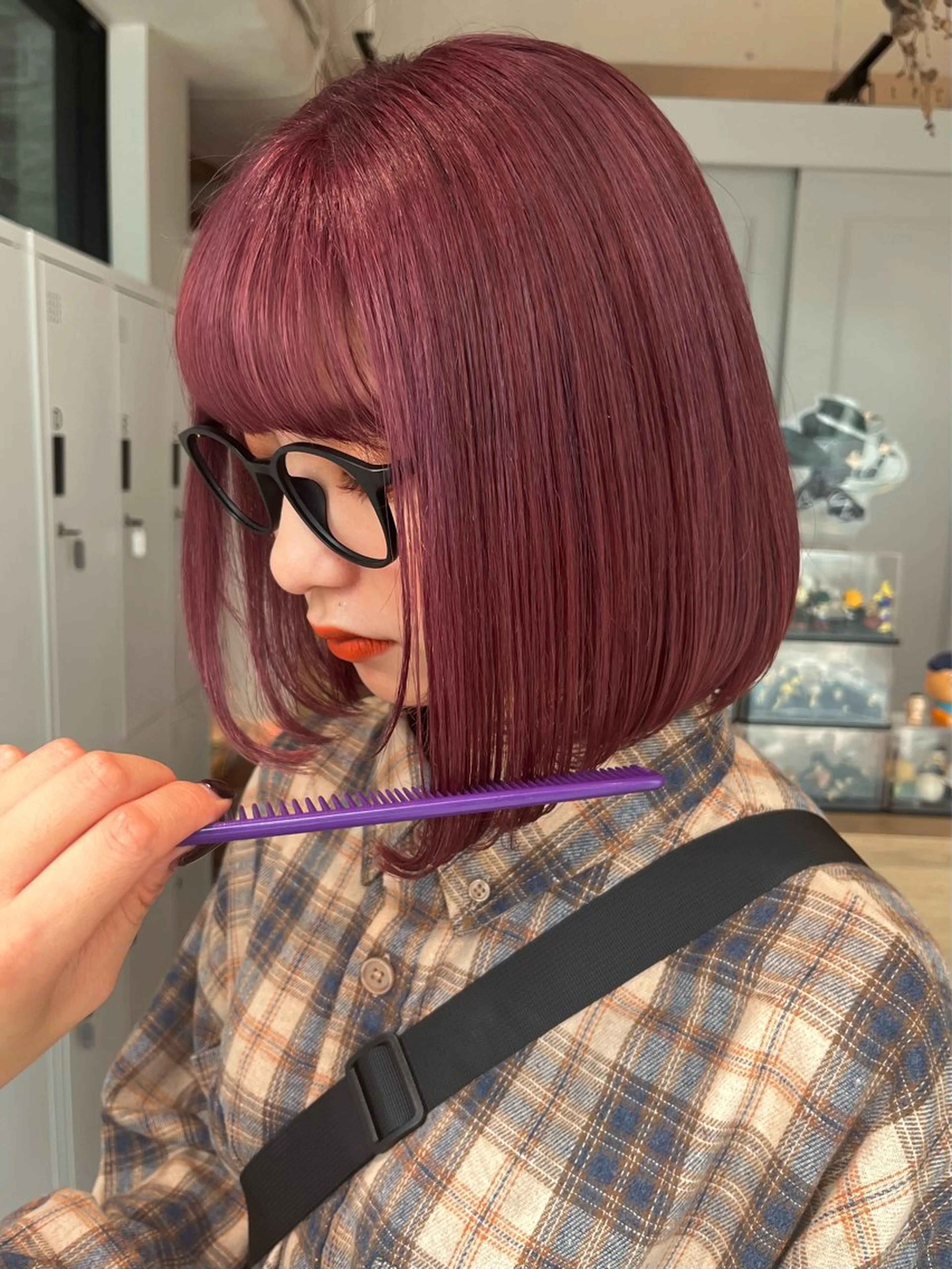 💜ラベンダー系にしたい方限定💜ダブルカラー➕トリートメント 大阪/梅田/カラーモデル/ダブルカラーの写真