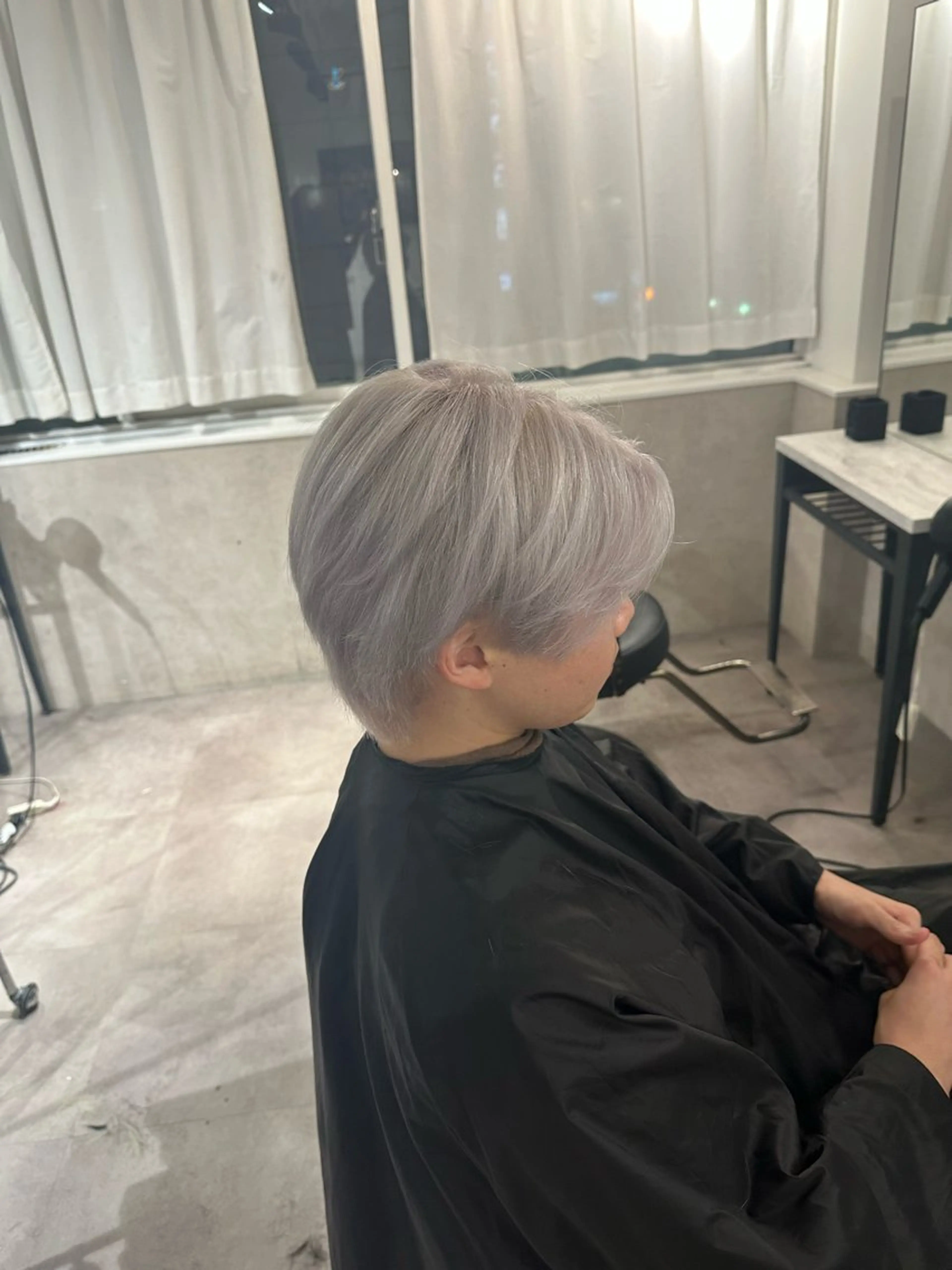 カラー メンズ 🇰🇷ハイトーン× 韓国レイヤー레이어드のヘアスタイル