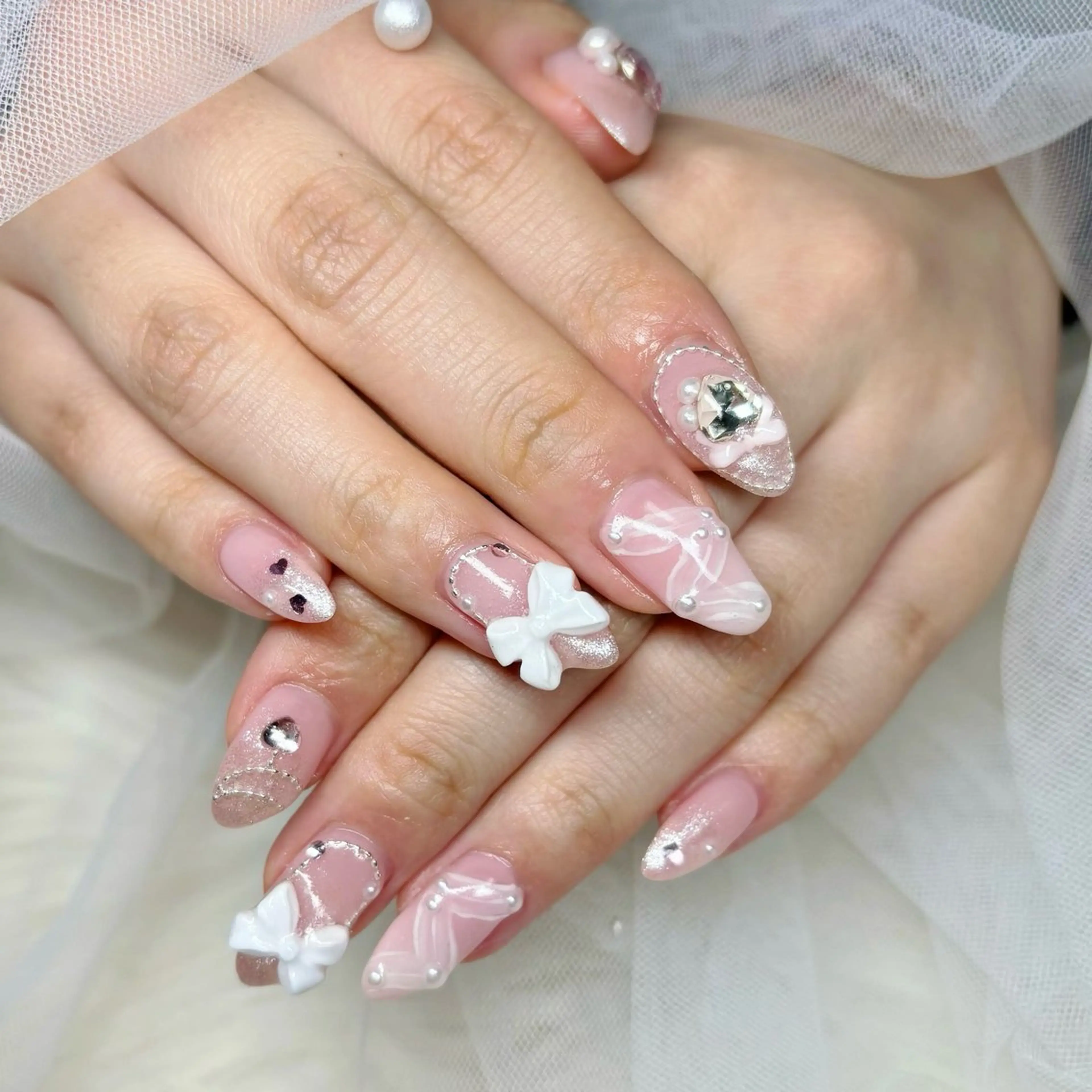 ネイル ハンドネイル Y🩵 Jasmineのネイルデザイン