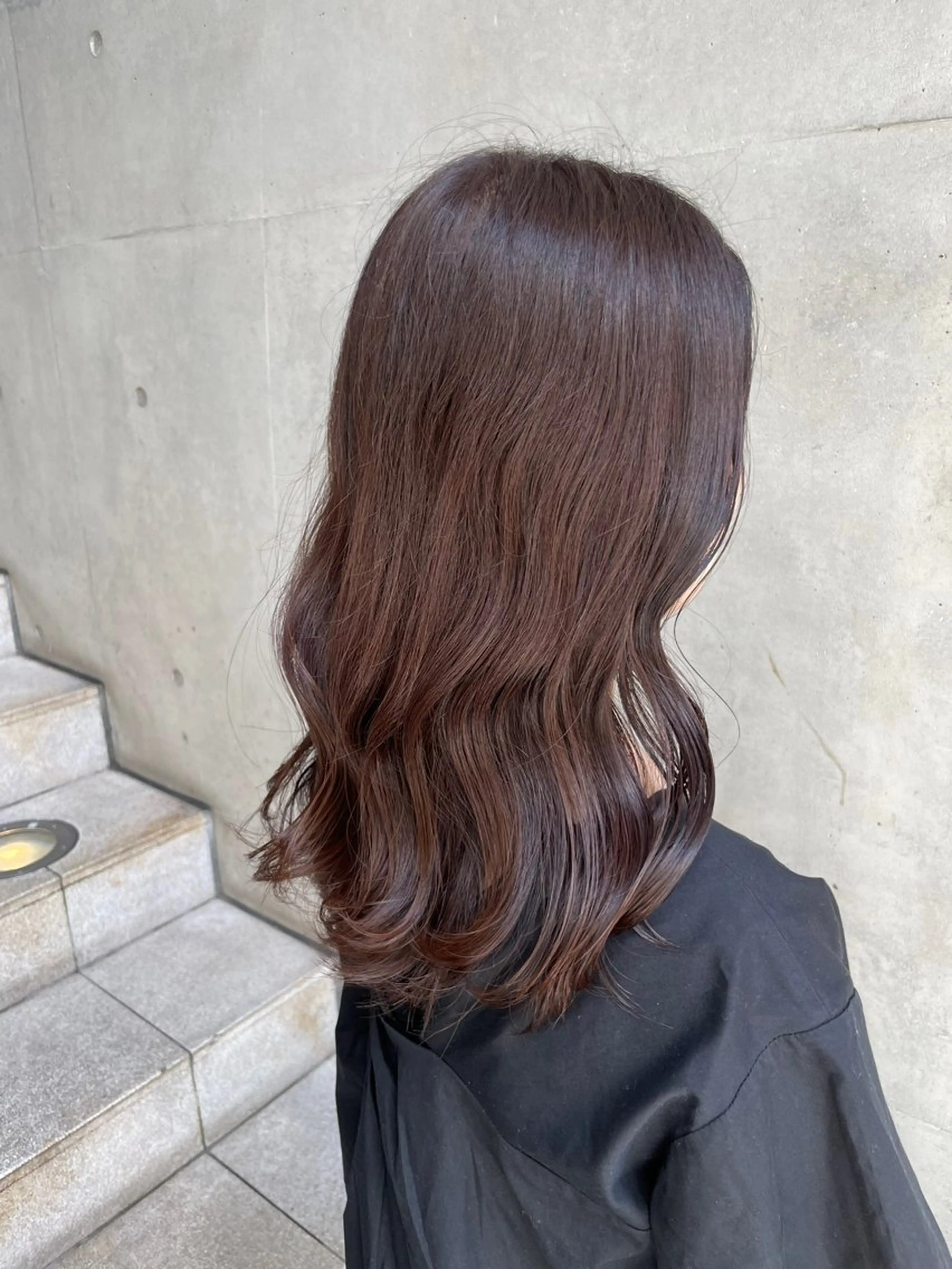 セミロング ヘアカラー トリートメント 梅田 /透明感カラー 🤍narumiのヘアスタイル