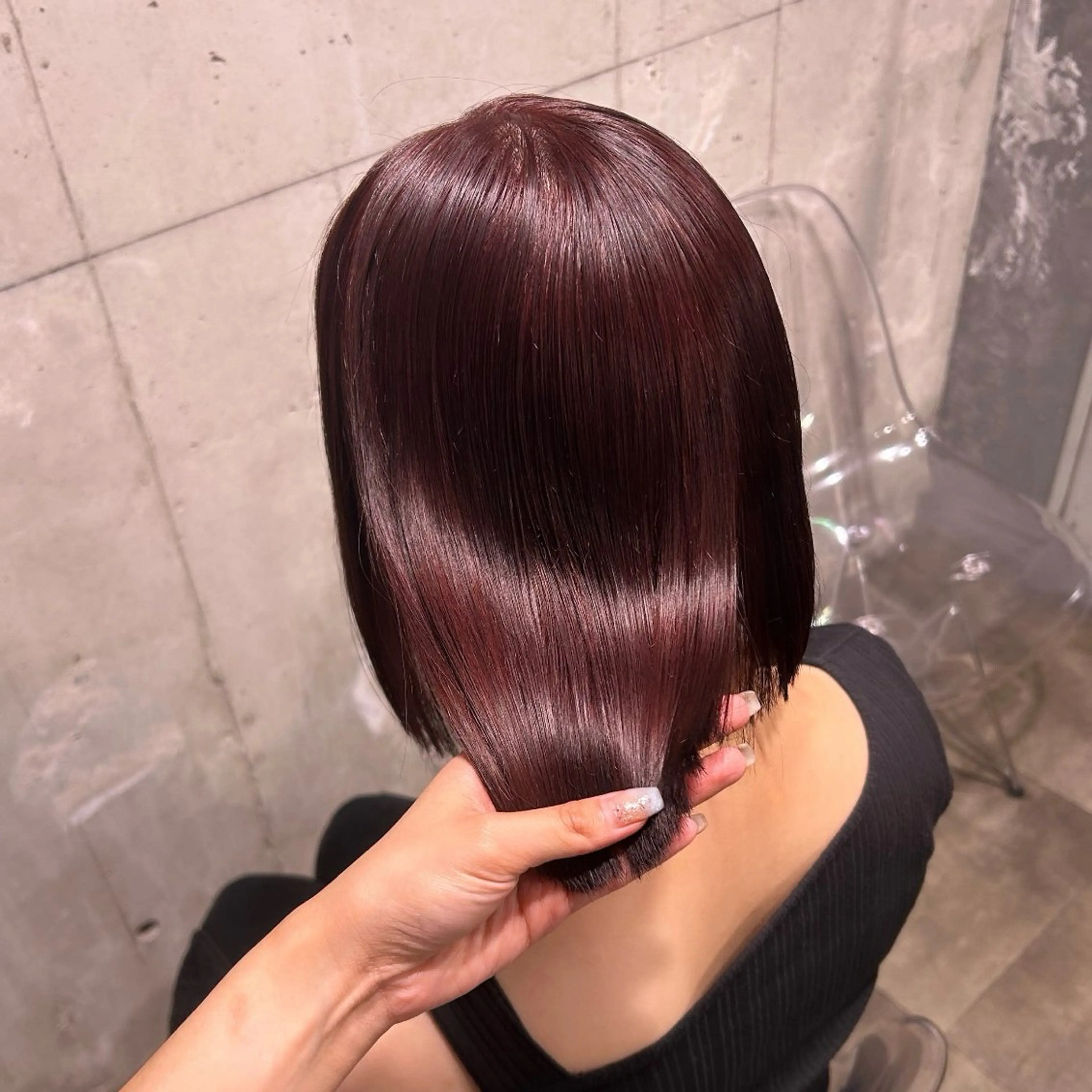 ミディアム IS所属・横浜美容室/透明感 カラー/レイヤーのヘアスタイル