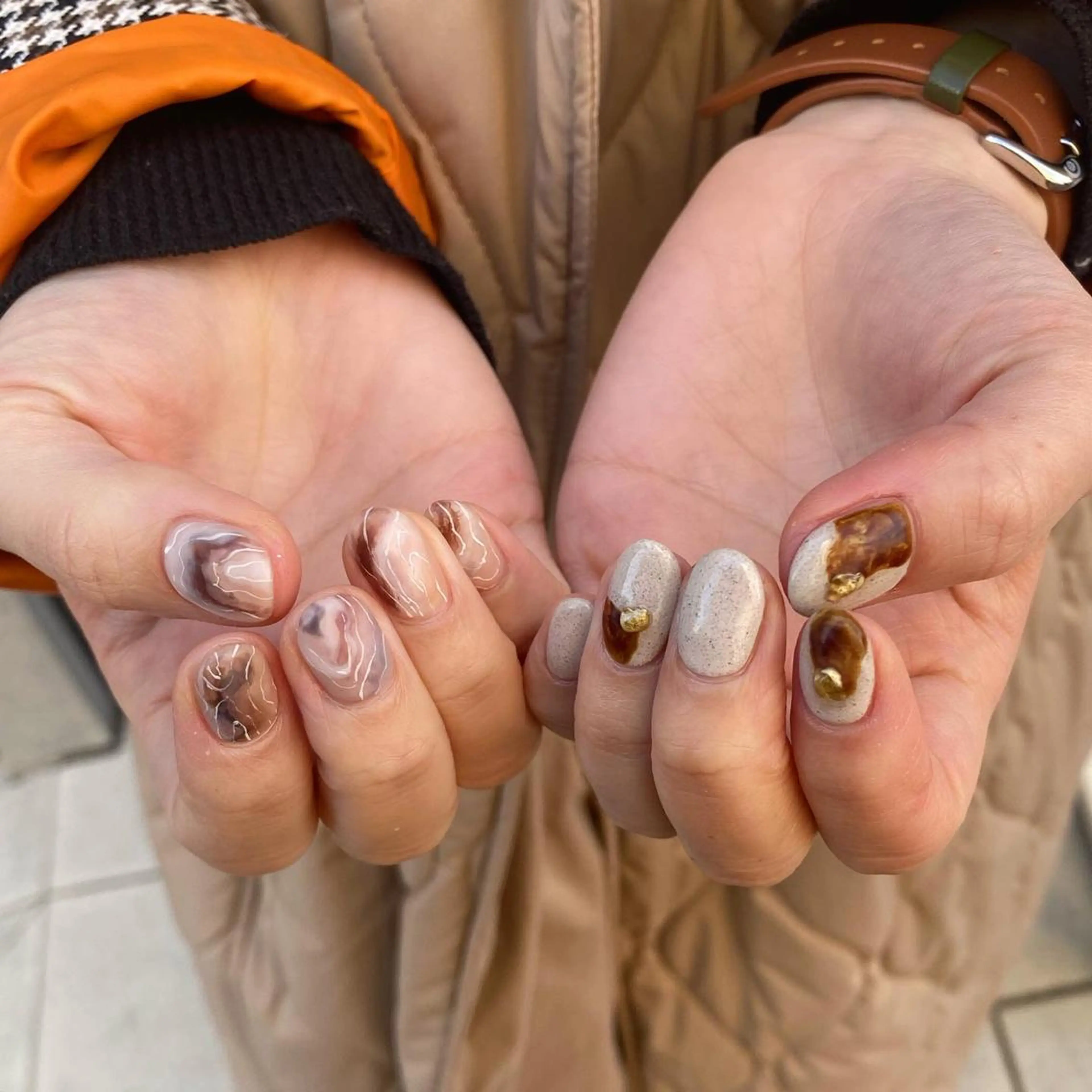 ネイル マットネイル ハンドネイル nable.所属・栗林 実莉のネイルデザイン