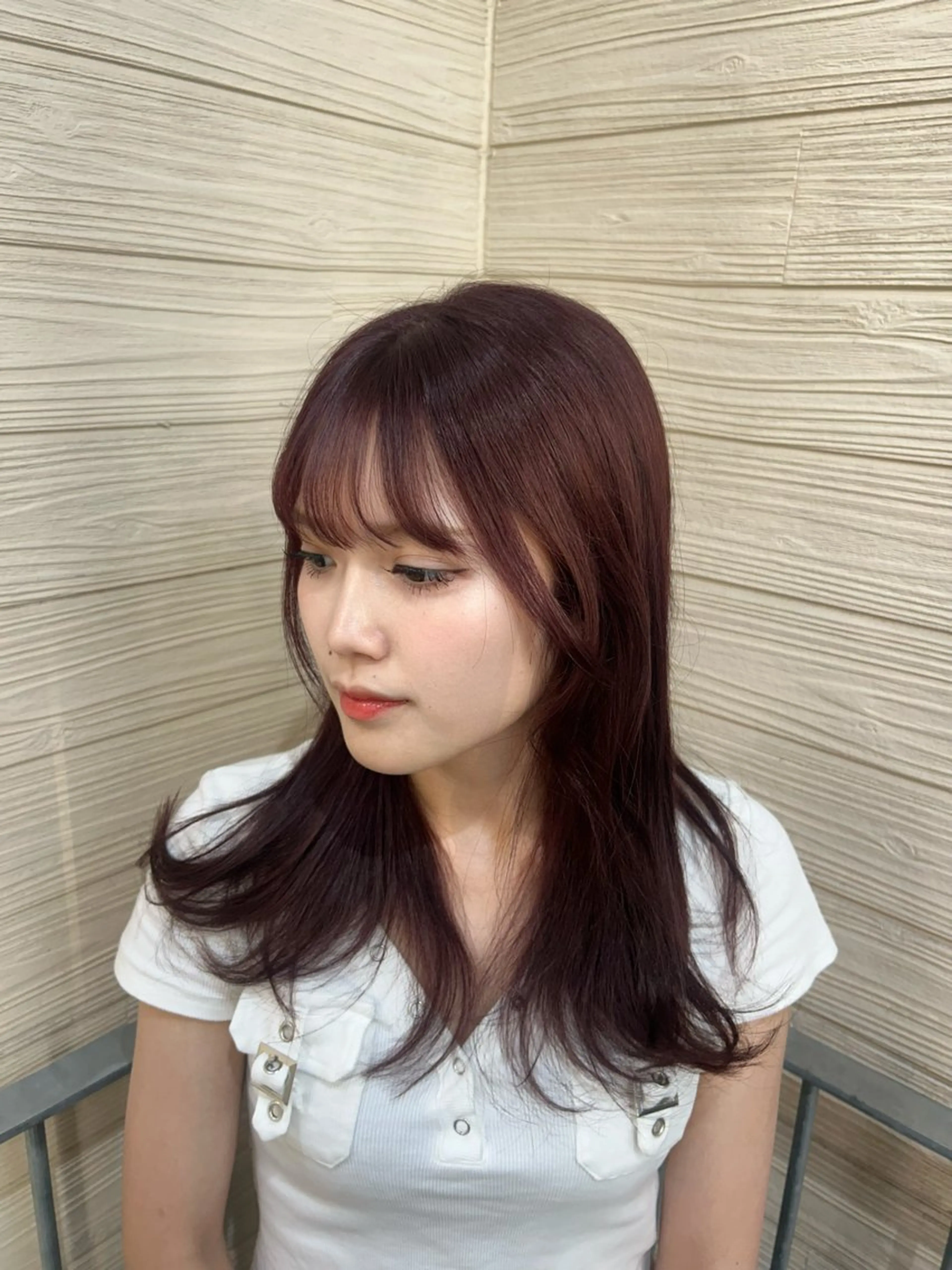 ミディアム カラー ヘアアレンジ 大宮/韓国風🩶/ 七海芽亜利🎀のヘアスタイル