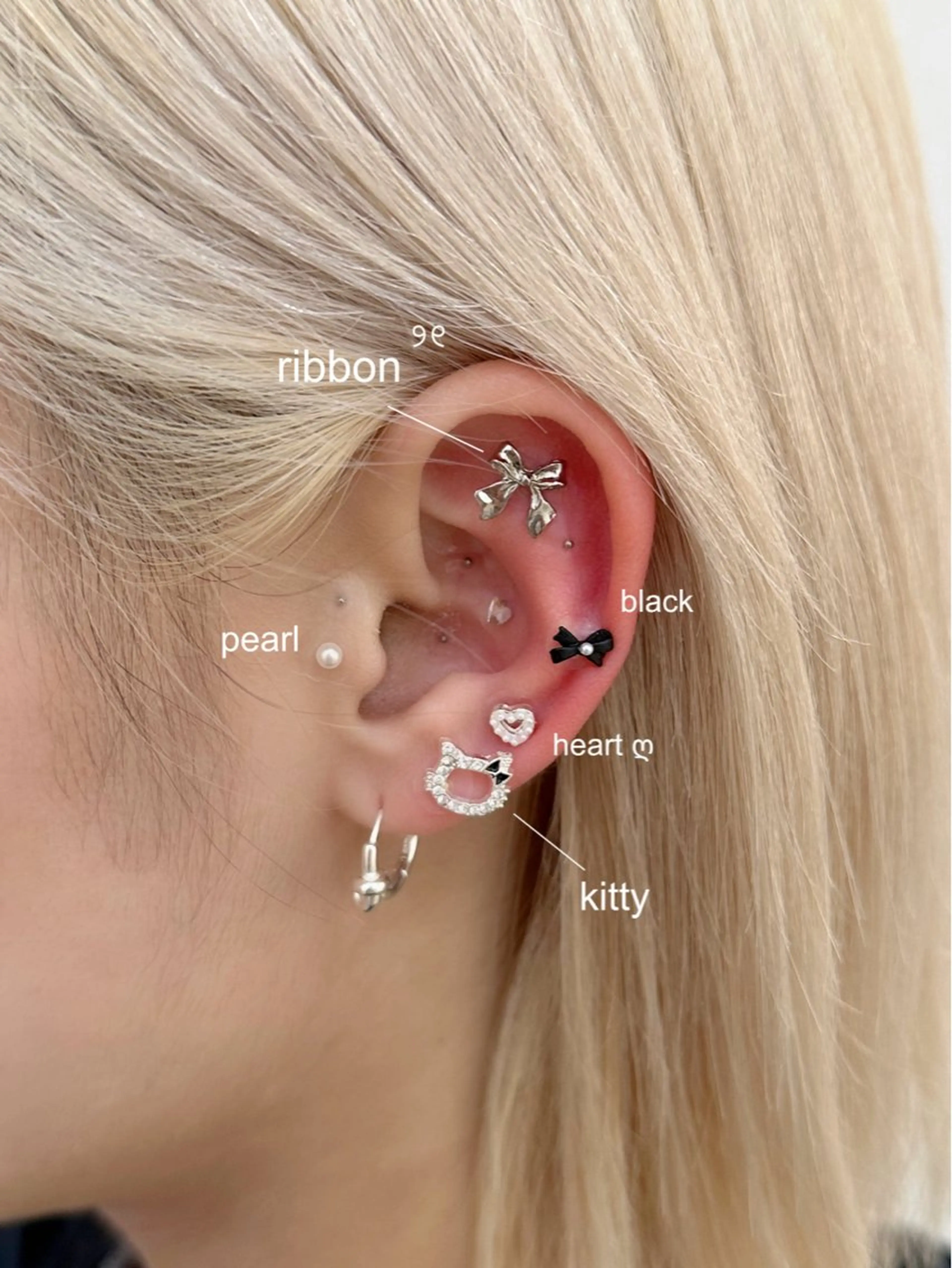 顔まわりカット+耳つぼjewelry🪄の写真