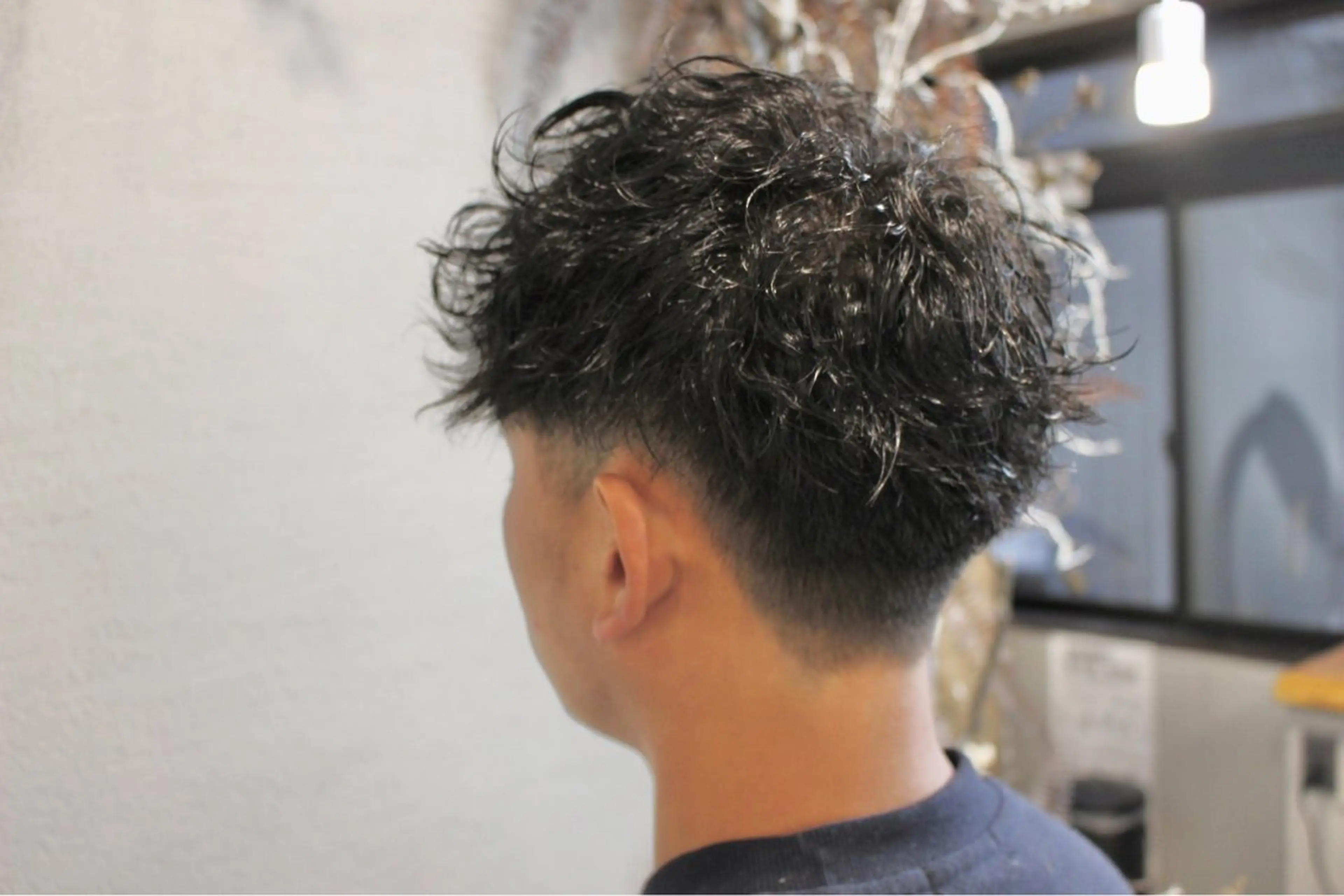 ショート パーマ メンズ メンズパーマ 波巻きパーマ メンズ/ケアパーマ /hayashiのヘアスタイル