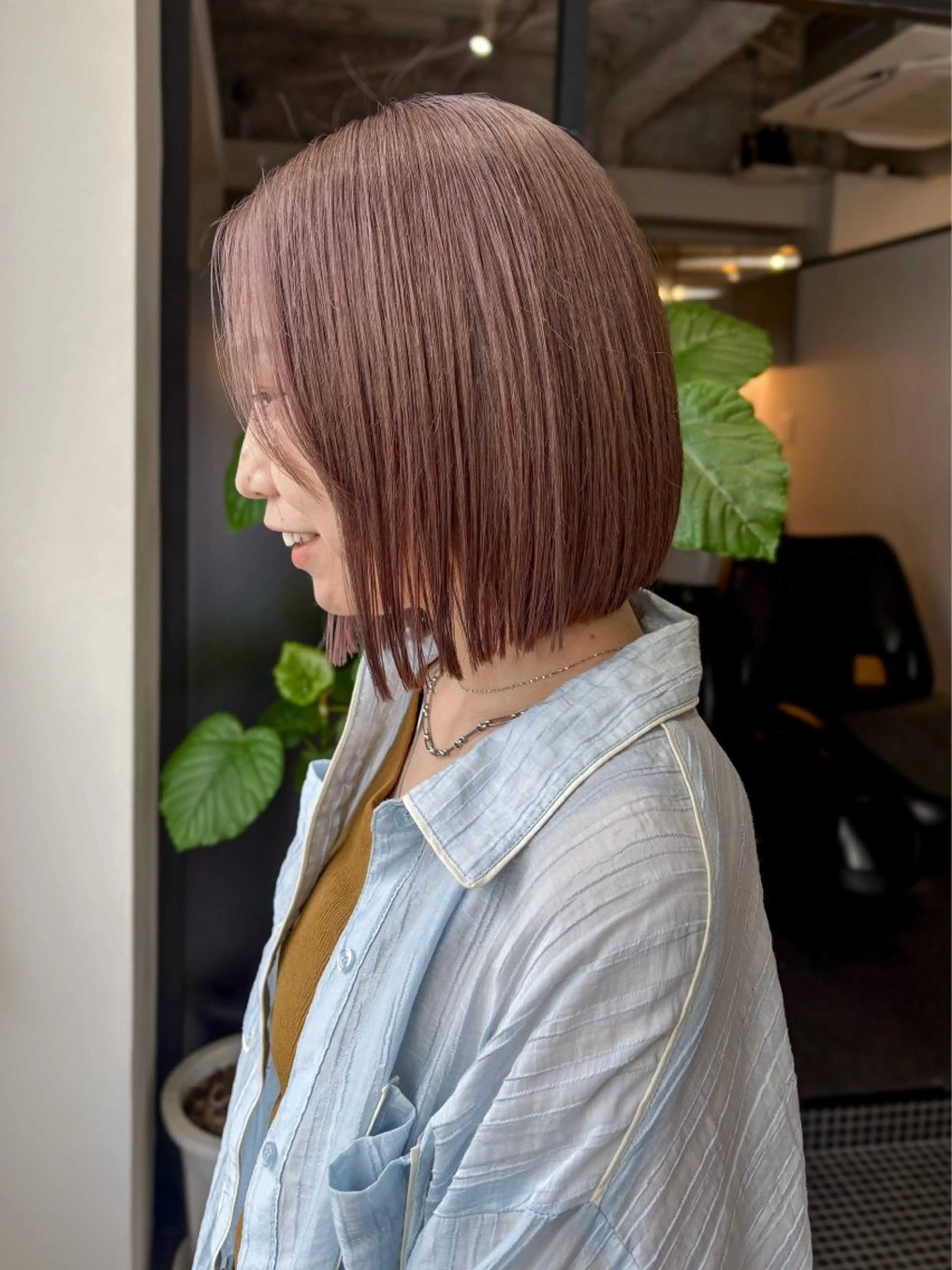 ショート カラー ボブレイヤー ボブ くびれヘア 髪質改善 レイヤーカット カット ヘアカラー トリートメント ボブ/レイヤー/ メンズ/池澤慎人のヘアスタイル