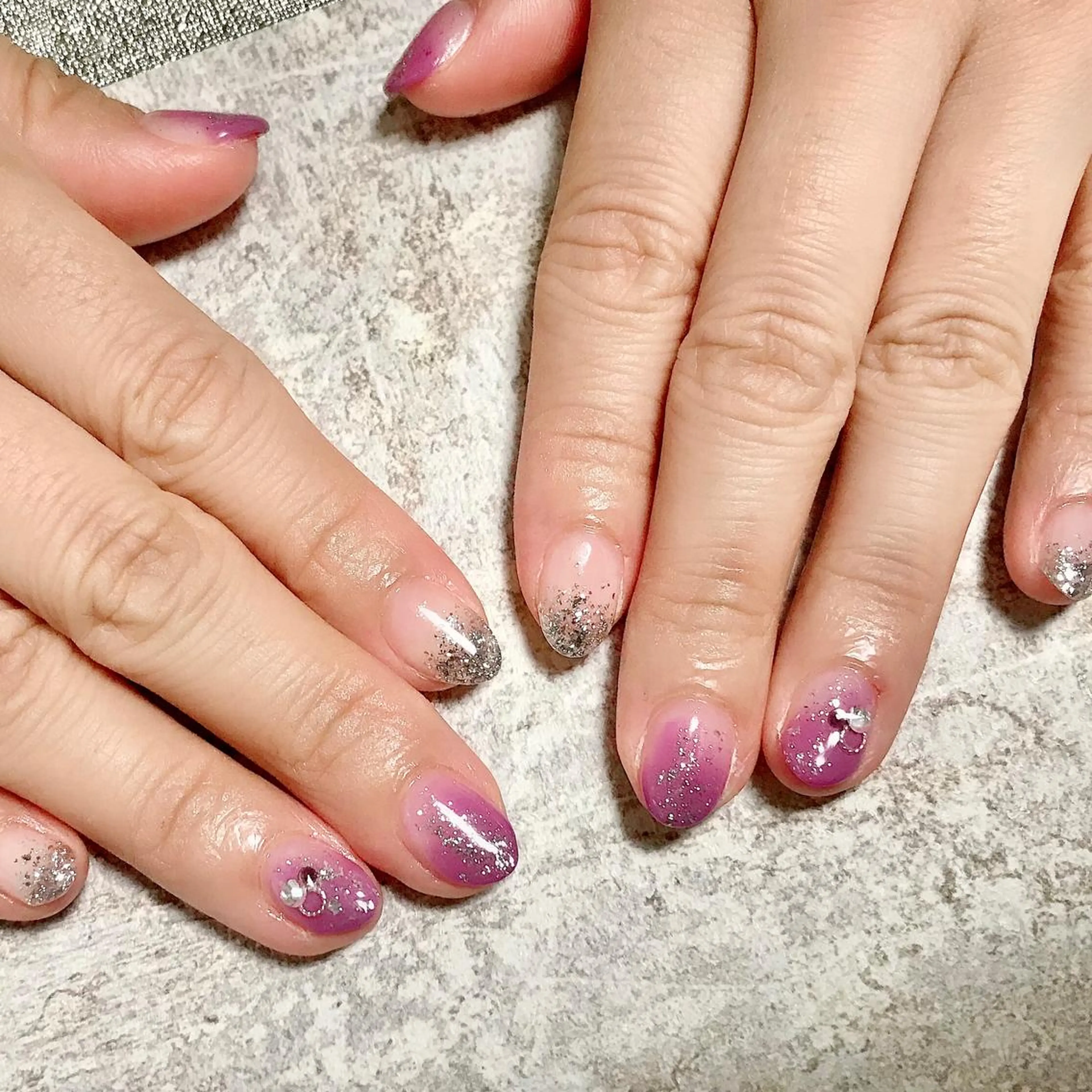 ネイル フットネイル ラメ(グリッター) ラメグラデーション ワンカラーネイル kikinail 溝の口のネイルデザイン