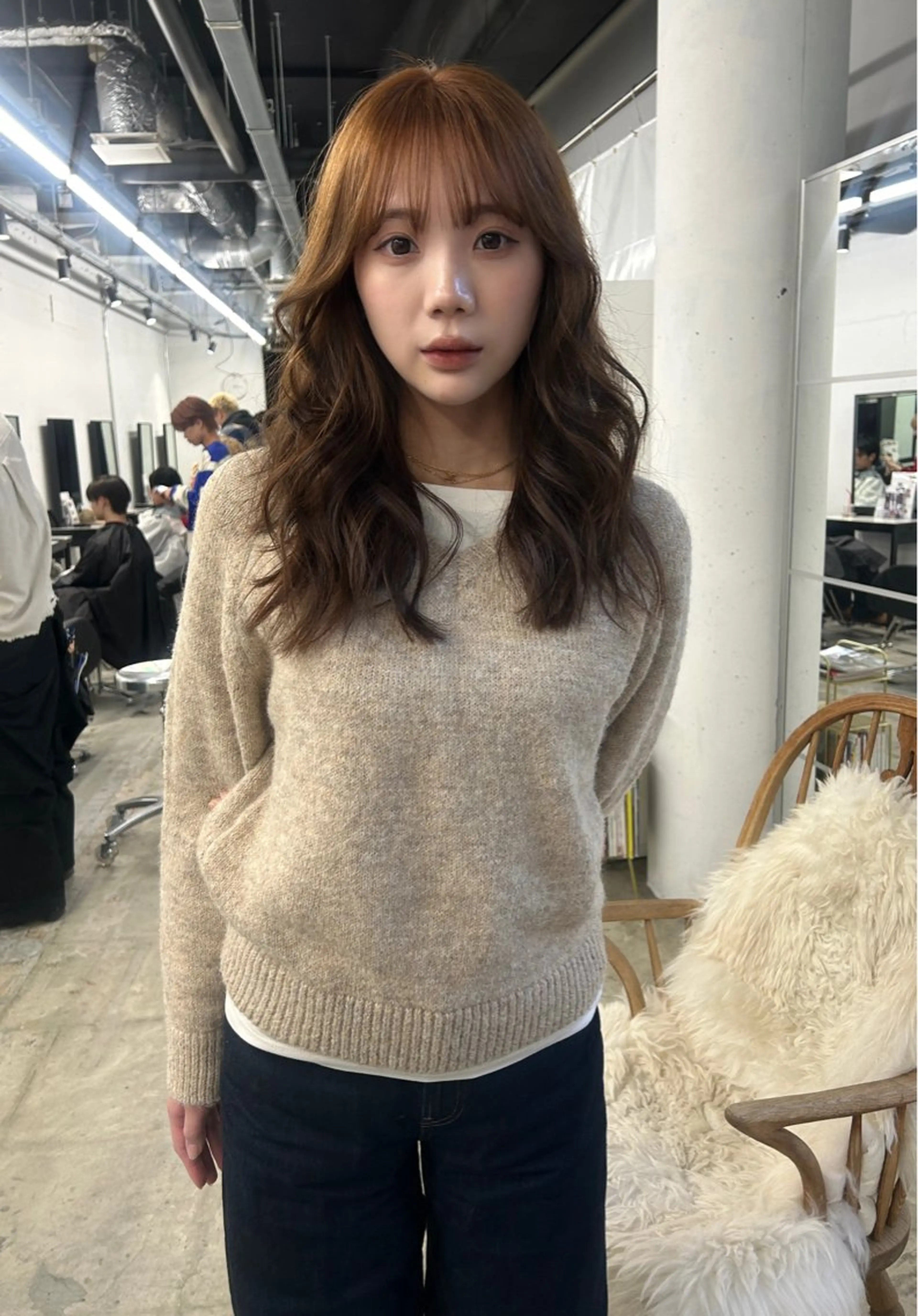 セミロング ヘアカラー レイカ /ハイトーン/ボブ♪のヘアスタイル