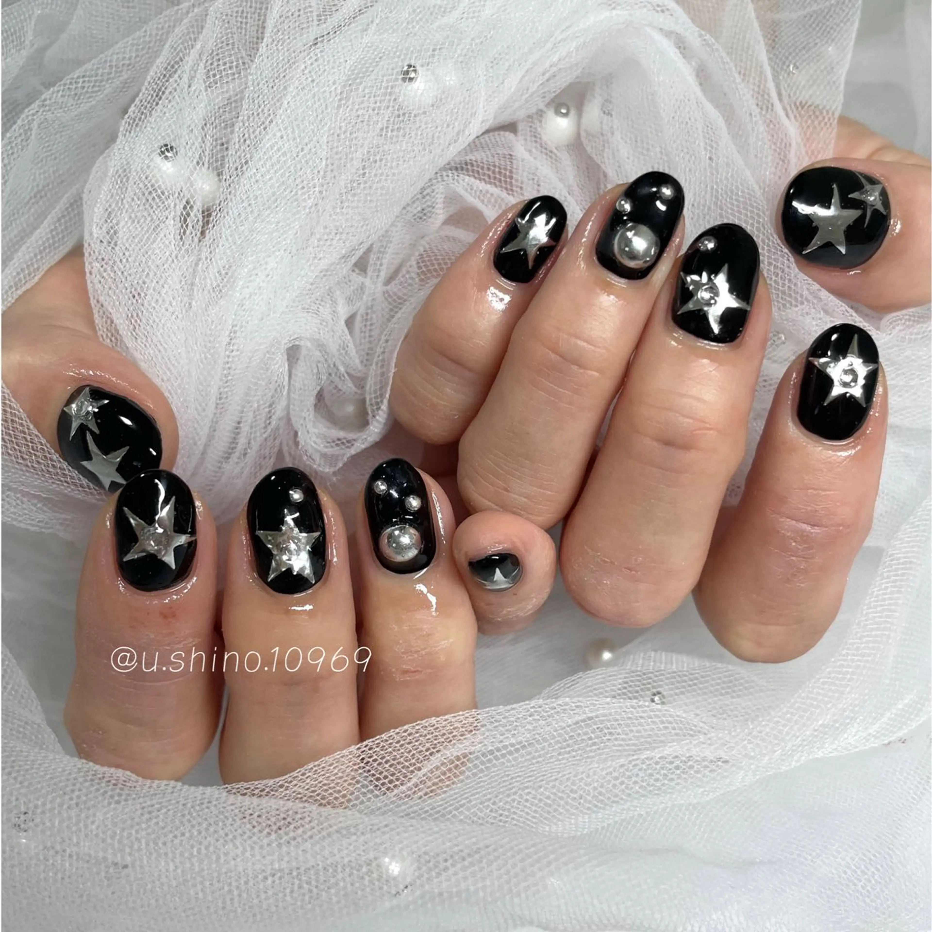 【ハンド】サンプルデザインA🤍(オフ無し)の写真