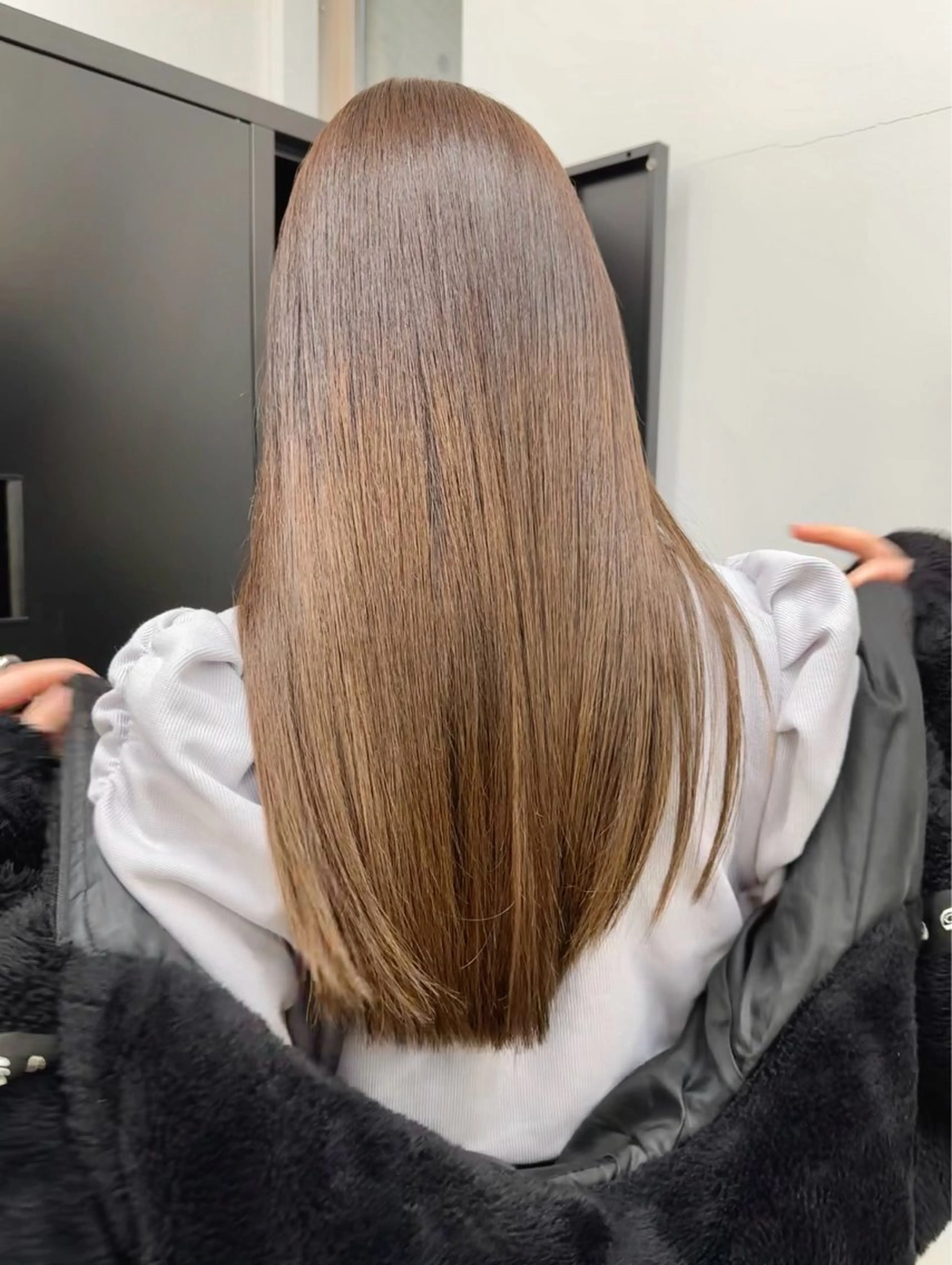 ロング カラー ショートボブ ボブ ロング トリートメント カット ヘアカラー トリートメント 國井 廉のヘアスタイル