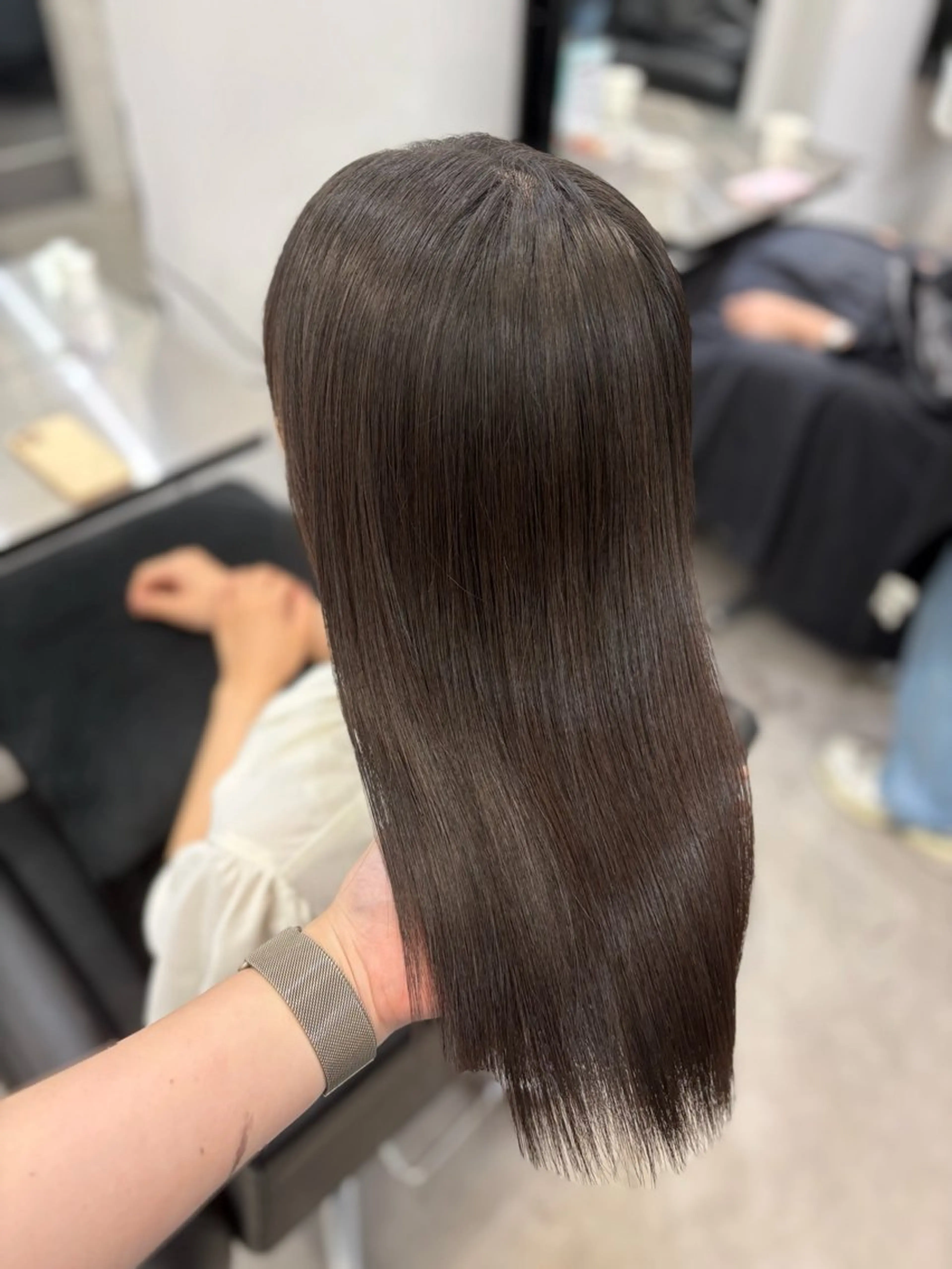 セミロング カラー ヘアカラー トリートメント Core Haruのヘアスタイル
