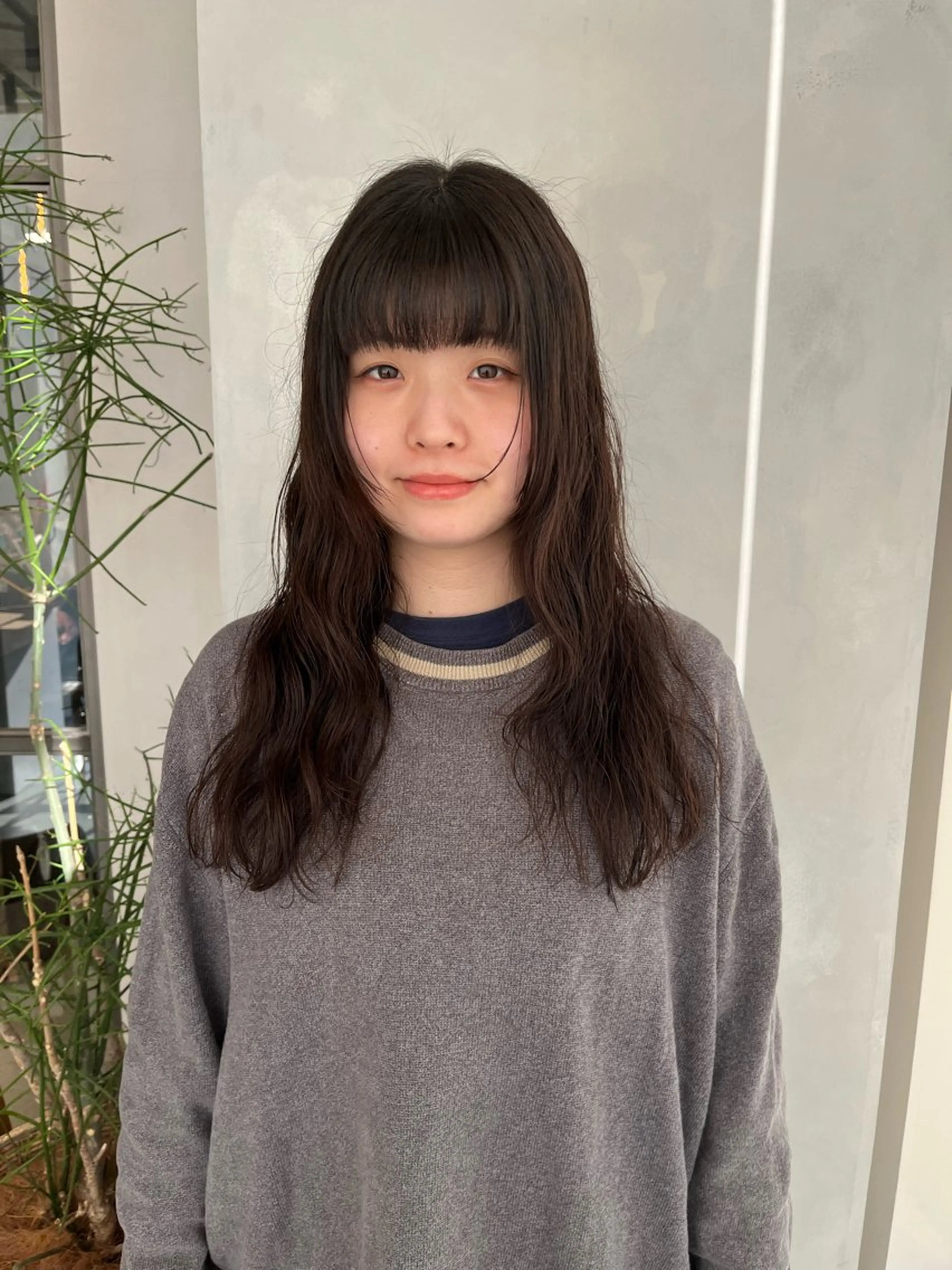 セミロング カラー パーマ カット パーマ トリートメント ボブ/ベージュ/ パーマ🪿近森ゆいのヘアスタイル