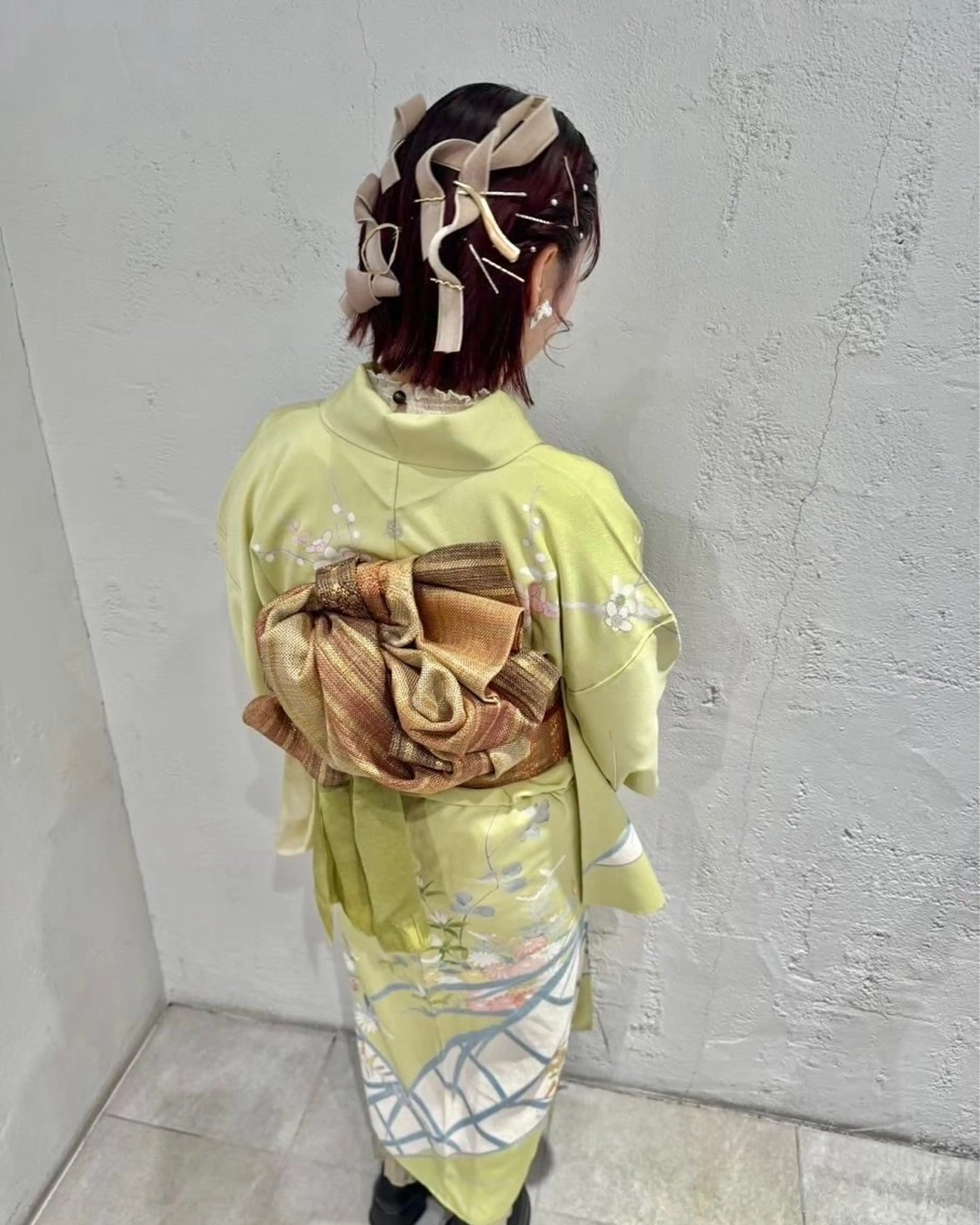 ヘアアレンジ ボブ 着付け サソウ ユリエ🥥のヘアスタイル