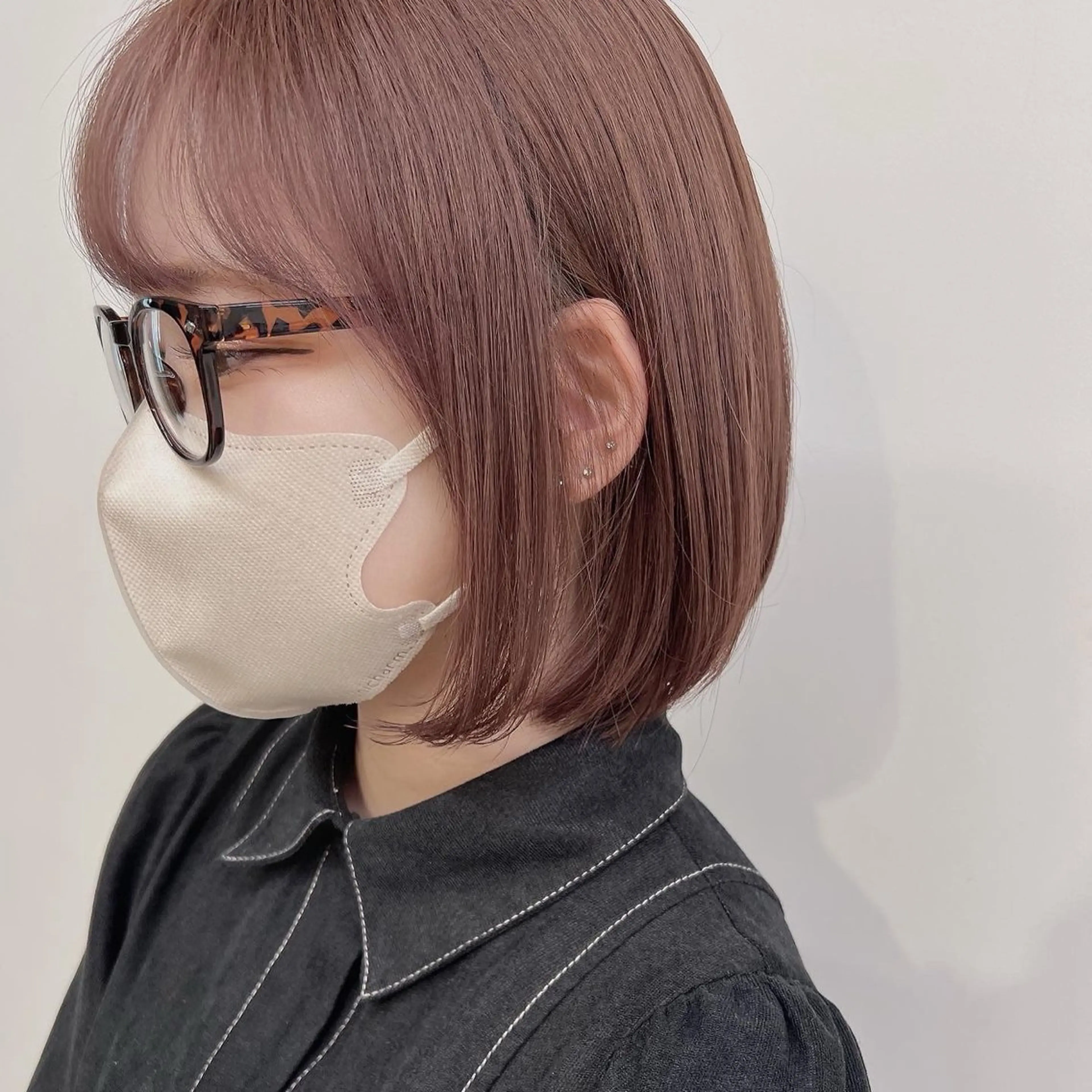 ミディアム カラー カット ヘアカラー トリートメント ヘアセット 🥞ベージュ系カラー 【すずきりほ】🥞のヘアスタイル