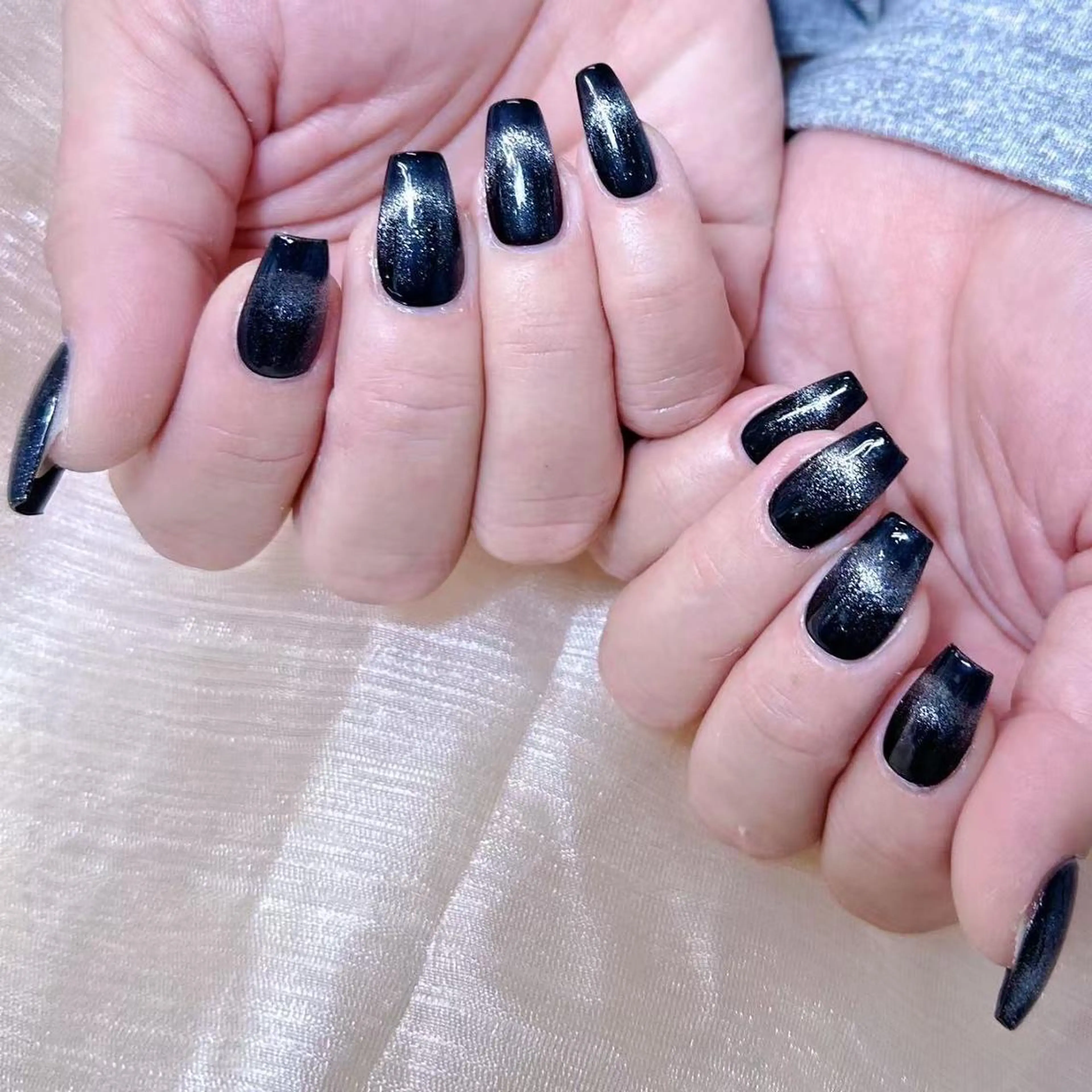 ネイル アートネイル オーロラネイル ガーリー キラキラネイル マグネットネイル Diamond NAIL💝のネイルデザイン