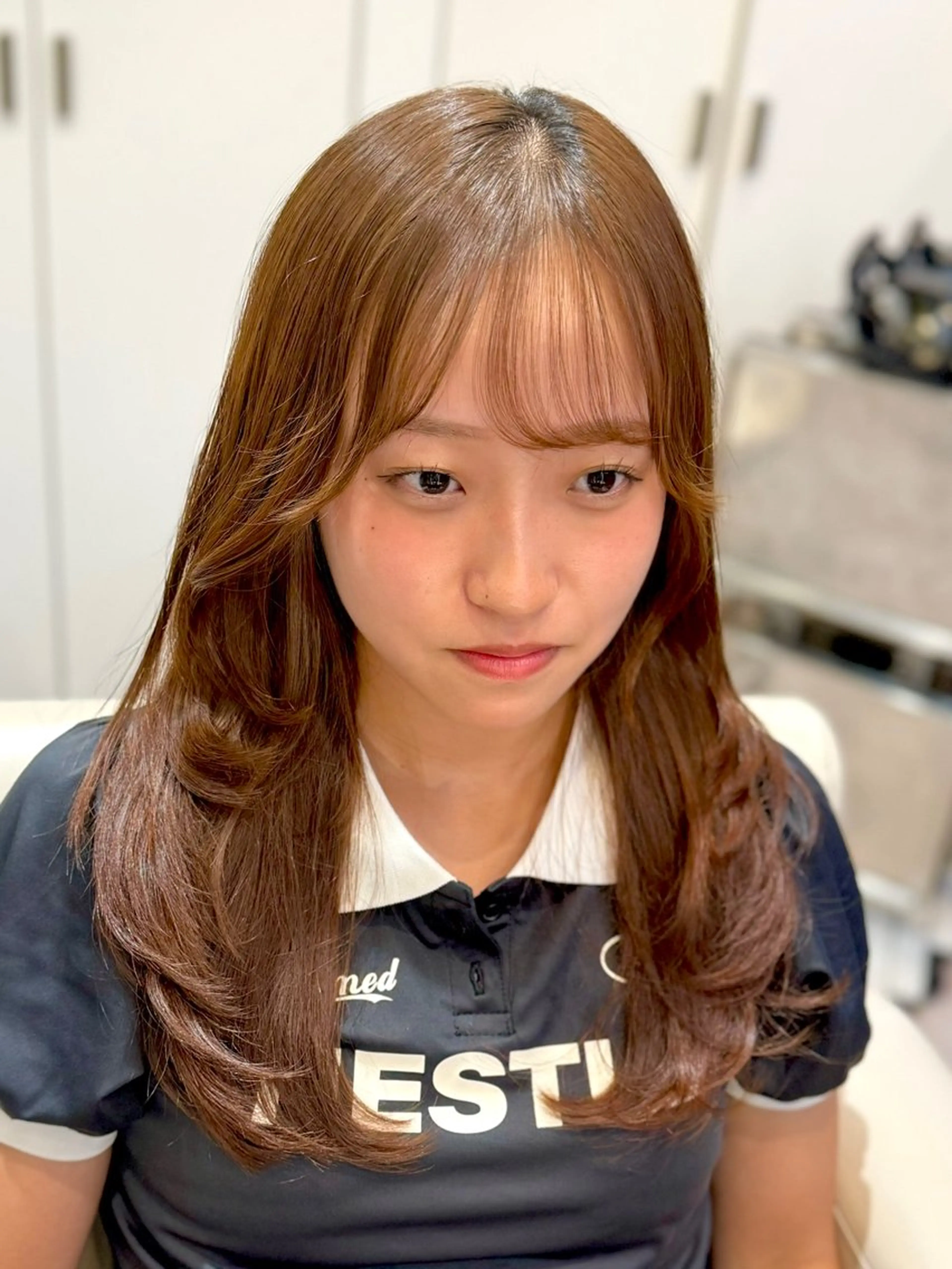 セミロング 巻ける美髪矯正/ 韓国ヘア/yutaのヘアスタイル