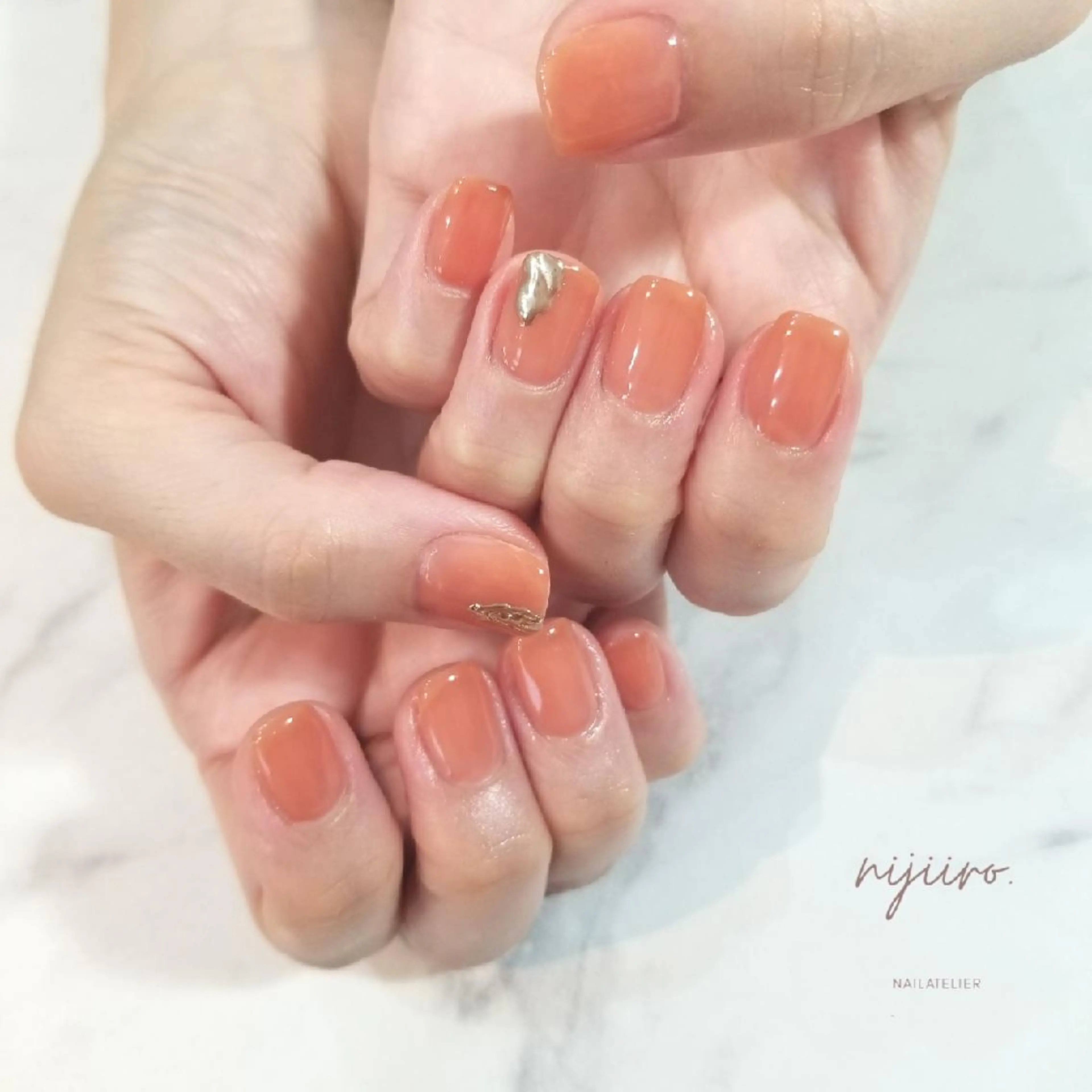 ネイル ハンドネイル nailatelier nijiiro.所属・nijiiro🌈 サトウのネイルデザイン
