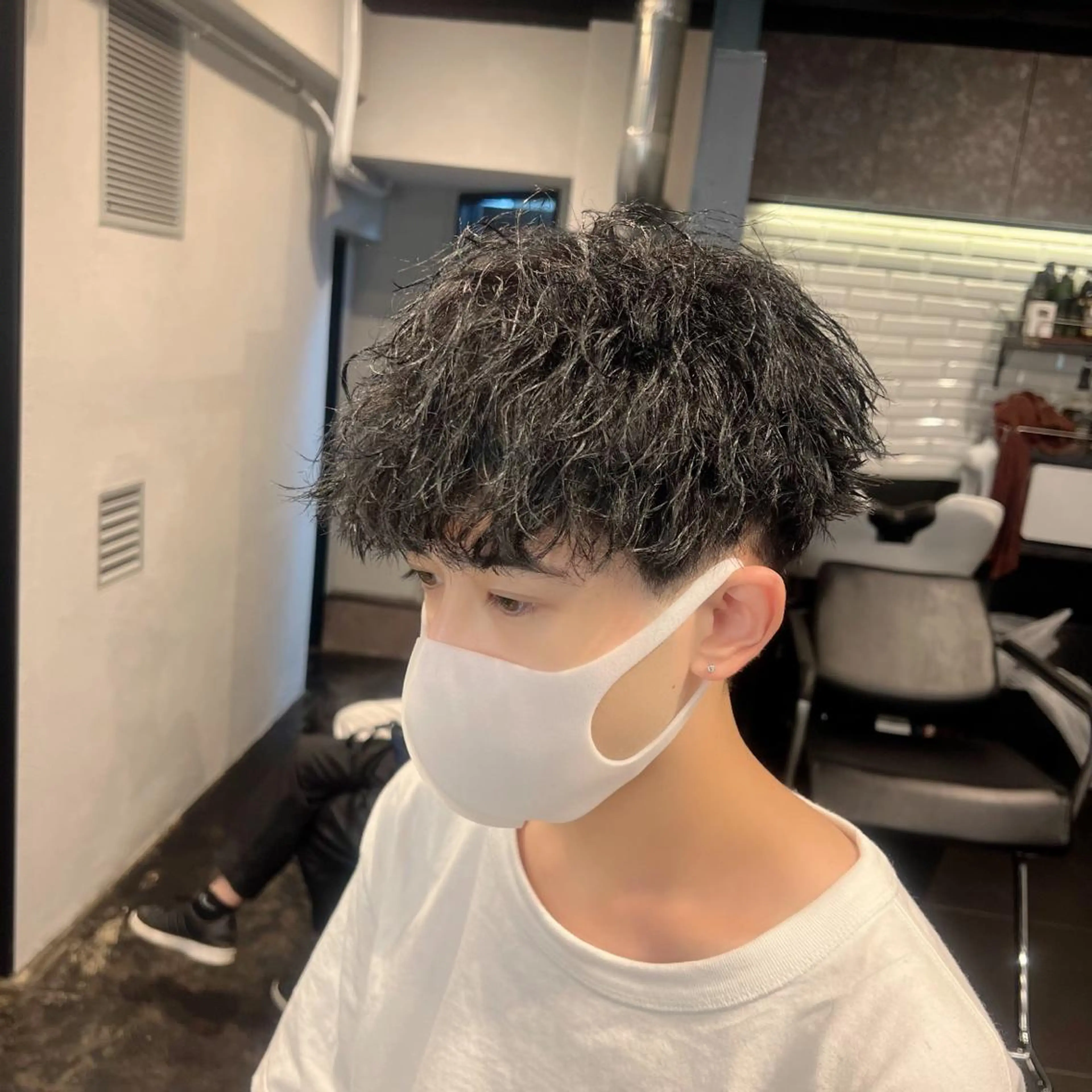 ショート カラー パーマ メンズ メンズ特化/パーマ/ メッシュ/竜成のヘアスタイル