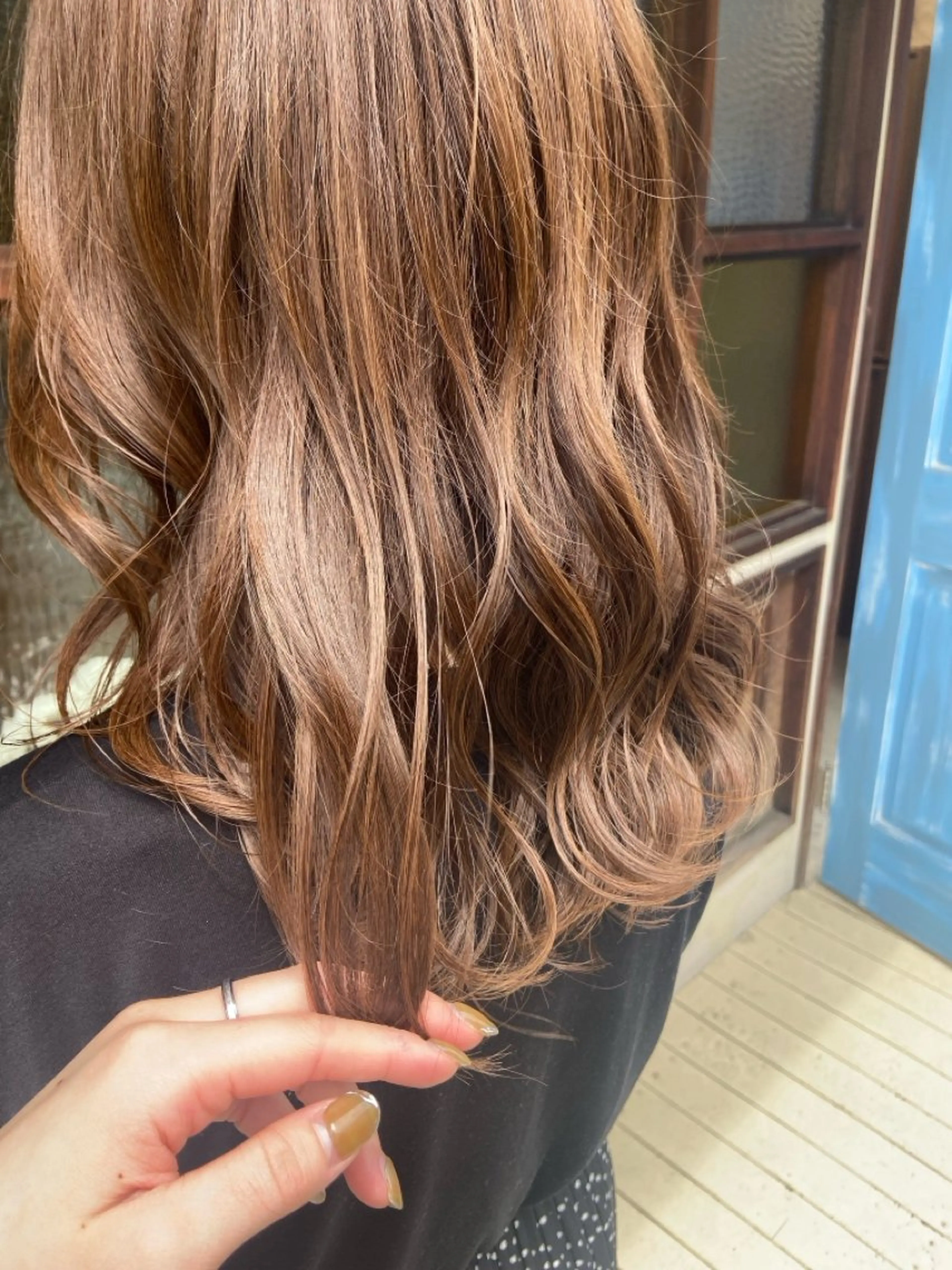 ミディアム カラー ENIEN MAKE'S 立川所属・綾/ベージュカラー /パーマ🩰のヘアスタイル