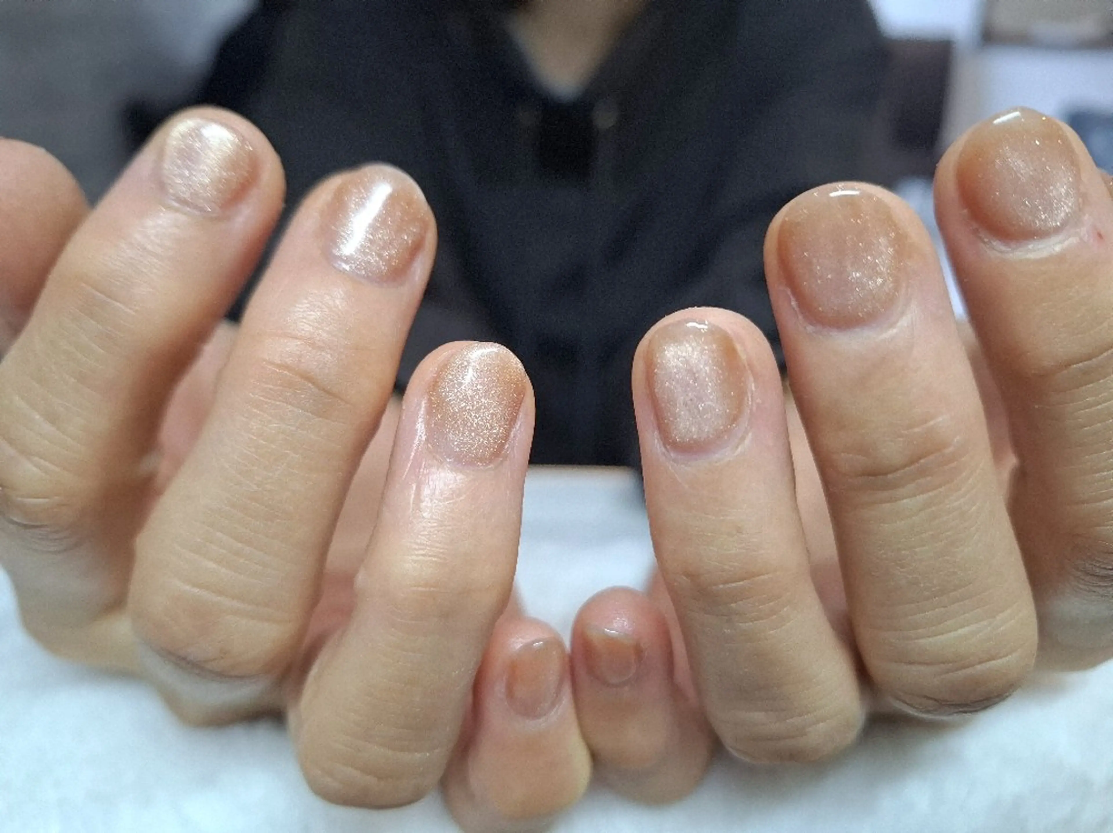 ネイル マグネットネイル ワンカラーネイル KURONOSUHAIRDESIGN所属・岡林 えりのネイルデザイン