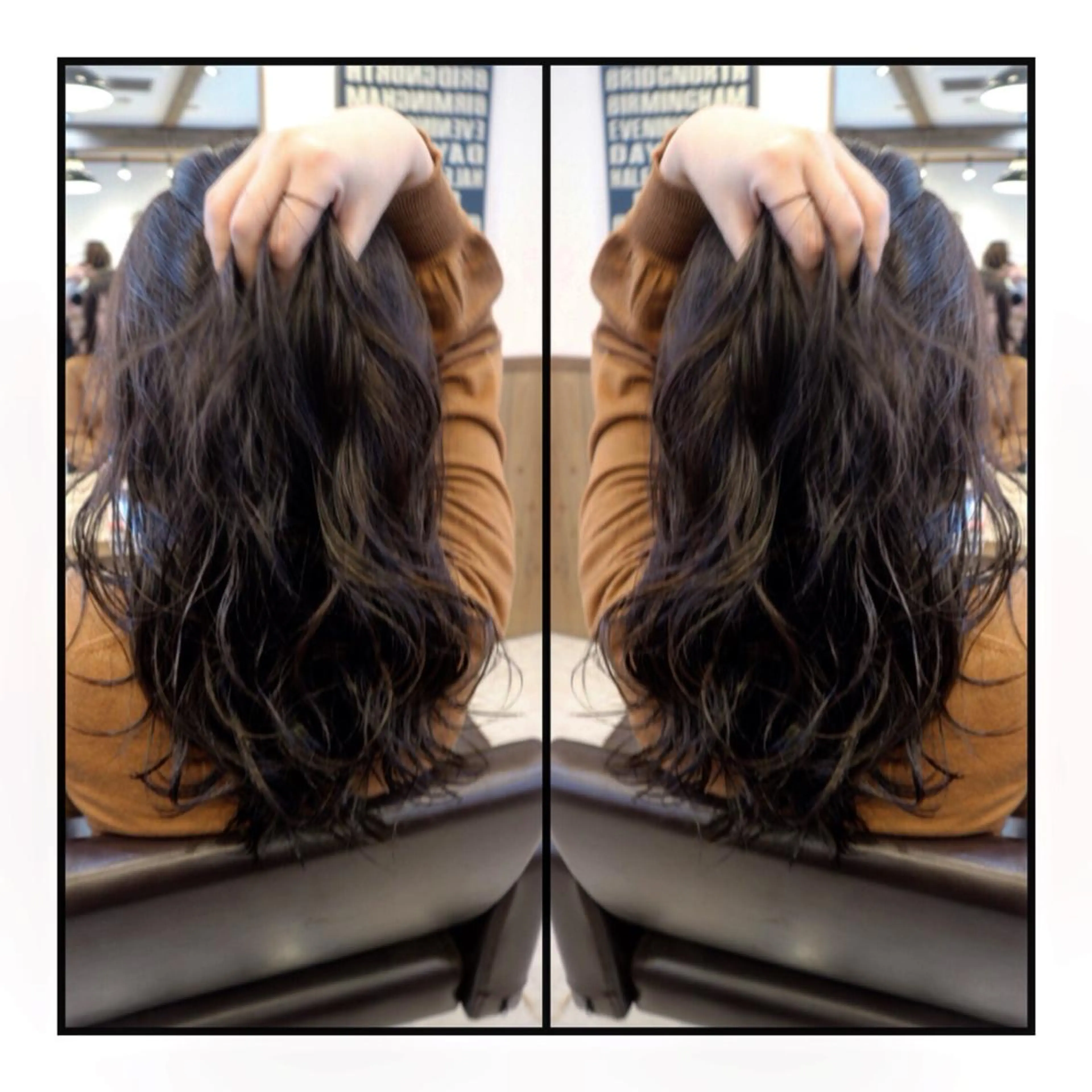 ロング カラー ダークグレー ダークグレージュ グレージュ Aguhair所属・土屋 ゆうこのヘアスタイル