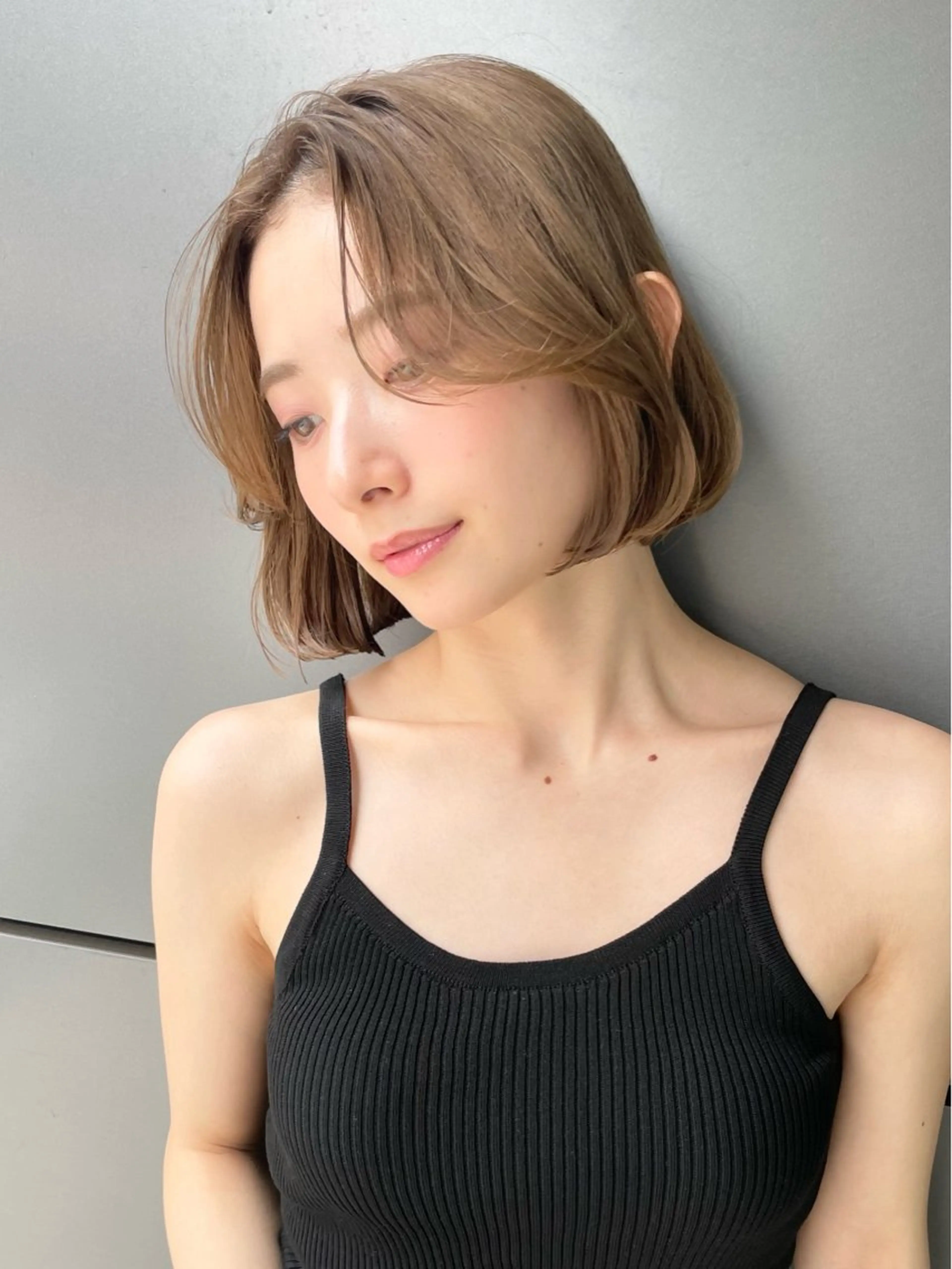 ショート ボブ/デザインカラー /表参道/新井美有紀のヘアスタイル