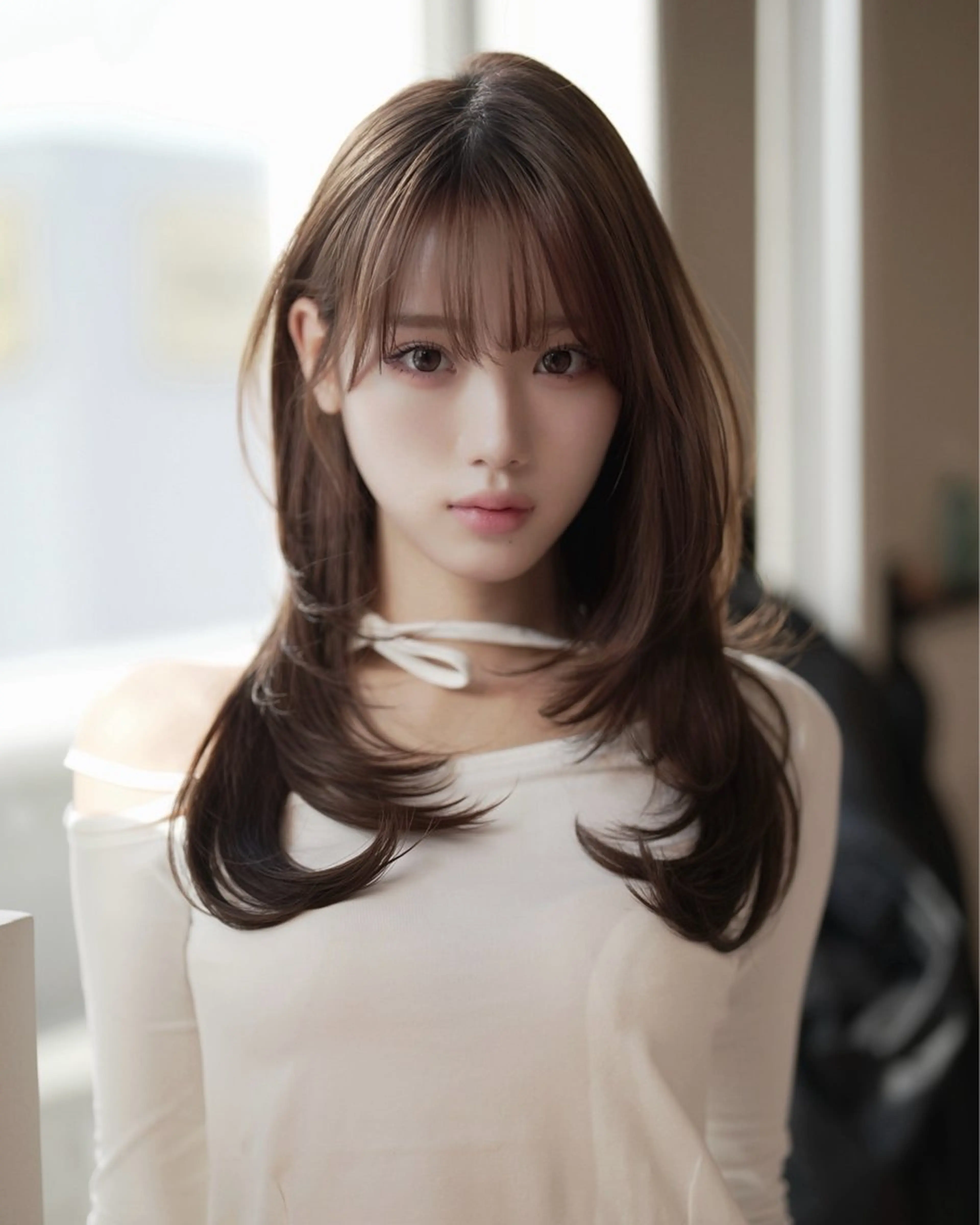 まとまるレイヤーカット＋透明感カラー+うるつやトリートメントの写真