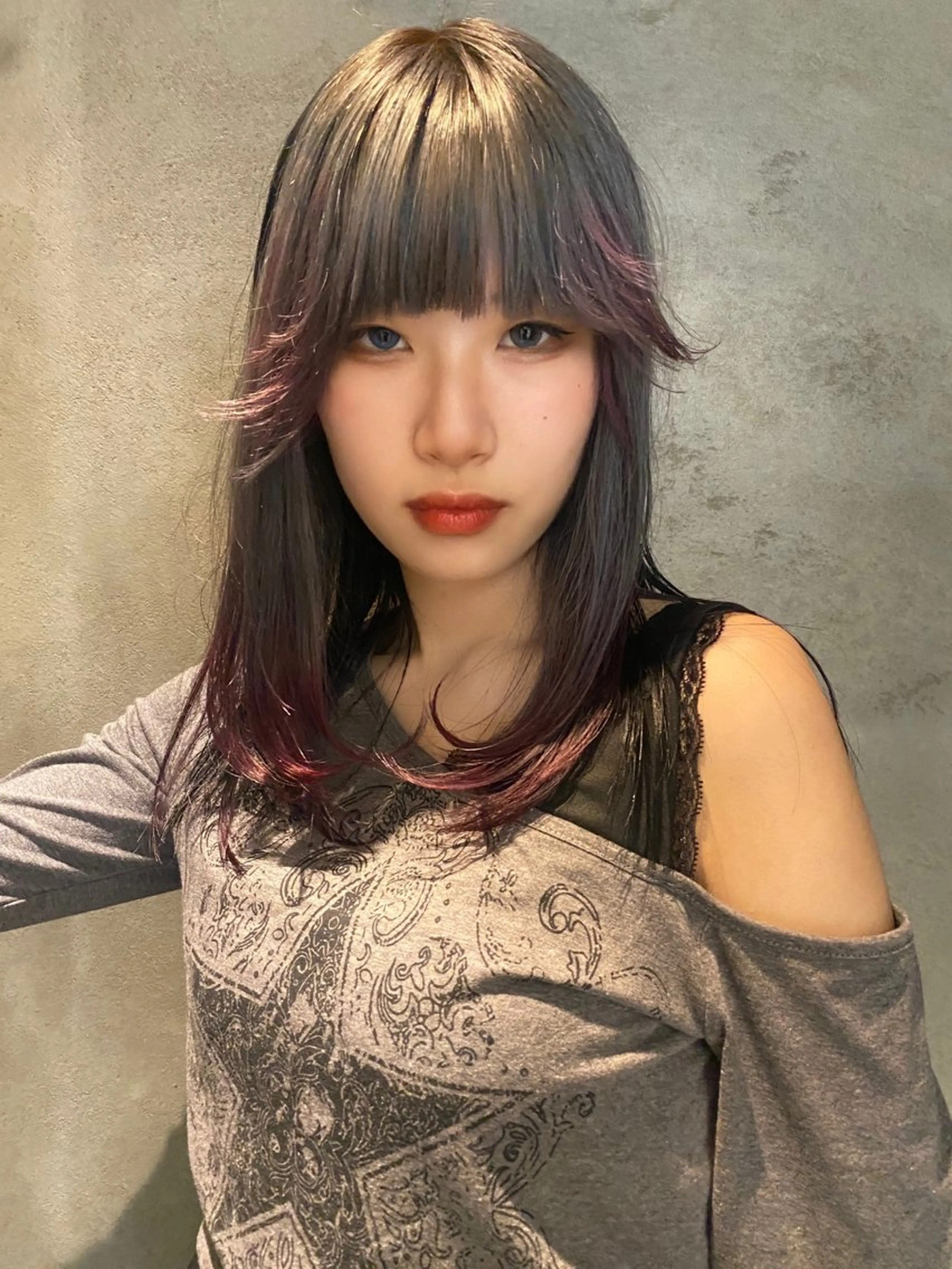 セミロング カラー nambu-GARDEN所属・上田 昂雅のヘアスタイル