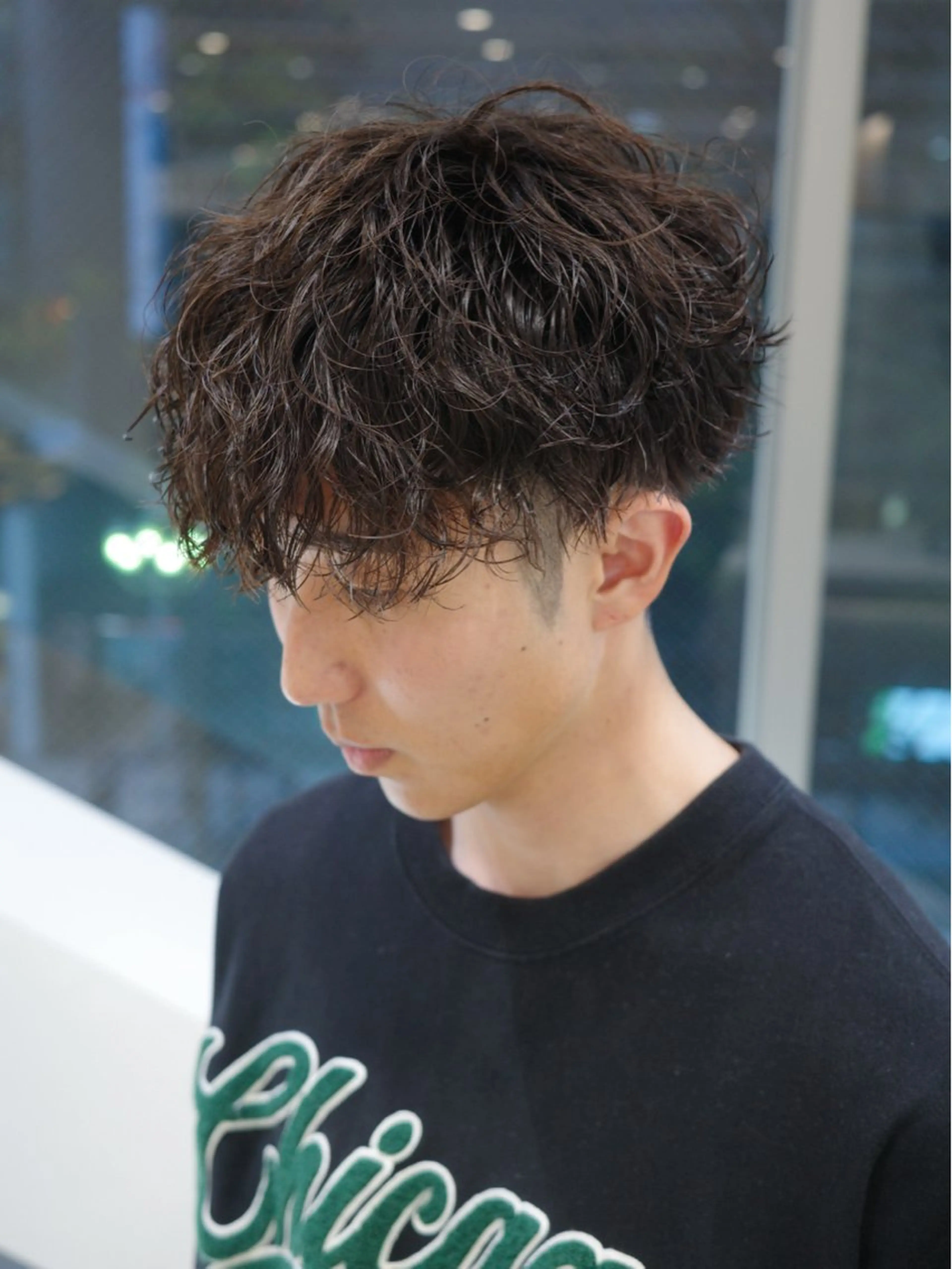 ミディアム パーマ メンズ カット パーマ ヘッドスパ メンズヘア/レイヤー /ボブ山内春輝のヘアスタイル