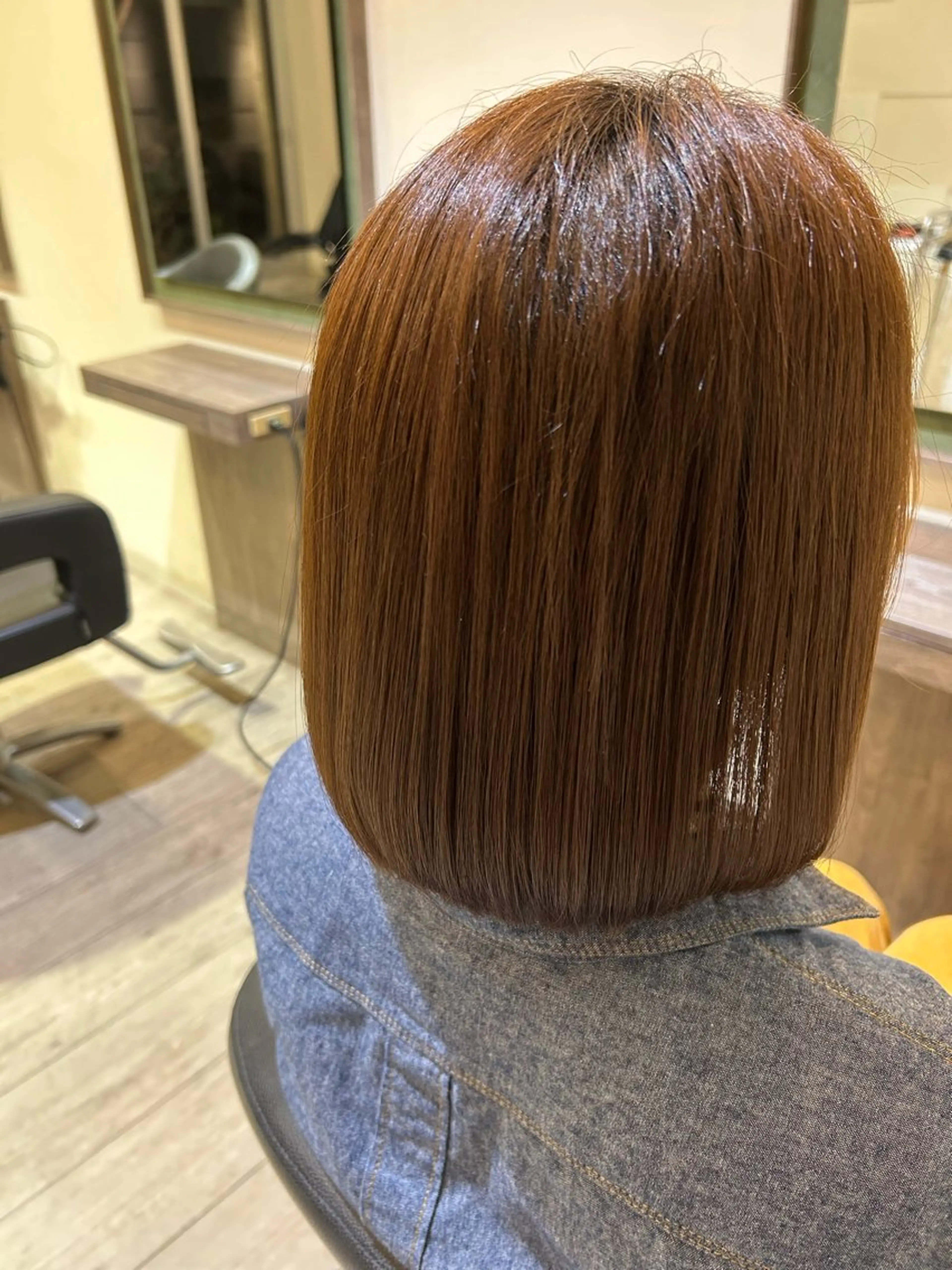 ミディアム ボブ ギッシュ桃花台店所属・武藤 夕菜のヘアスタイル