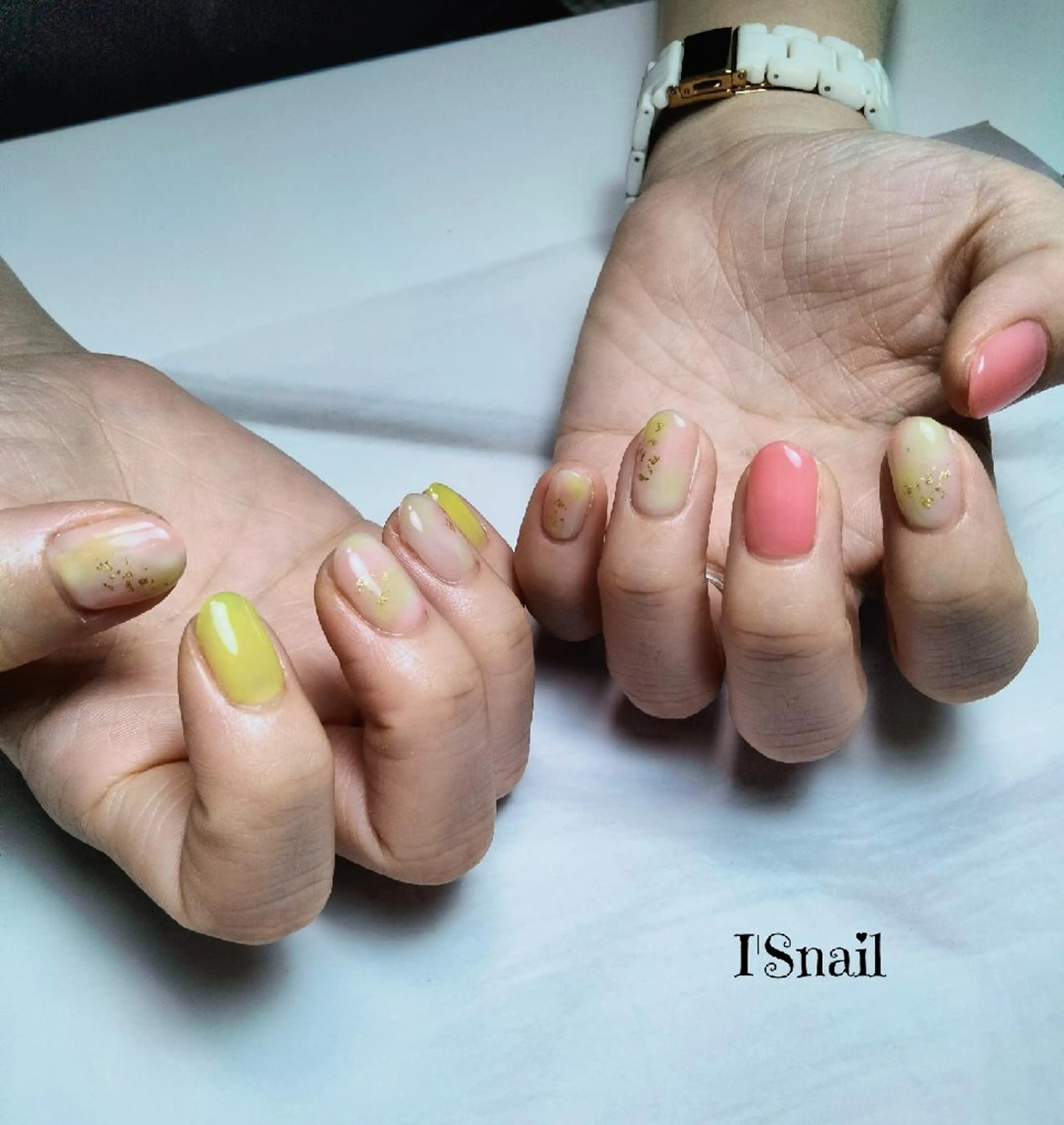 ネイル アートネイル 持ち込み 春ネイル I'S nail 佐野のネイルデザイン