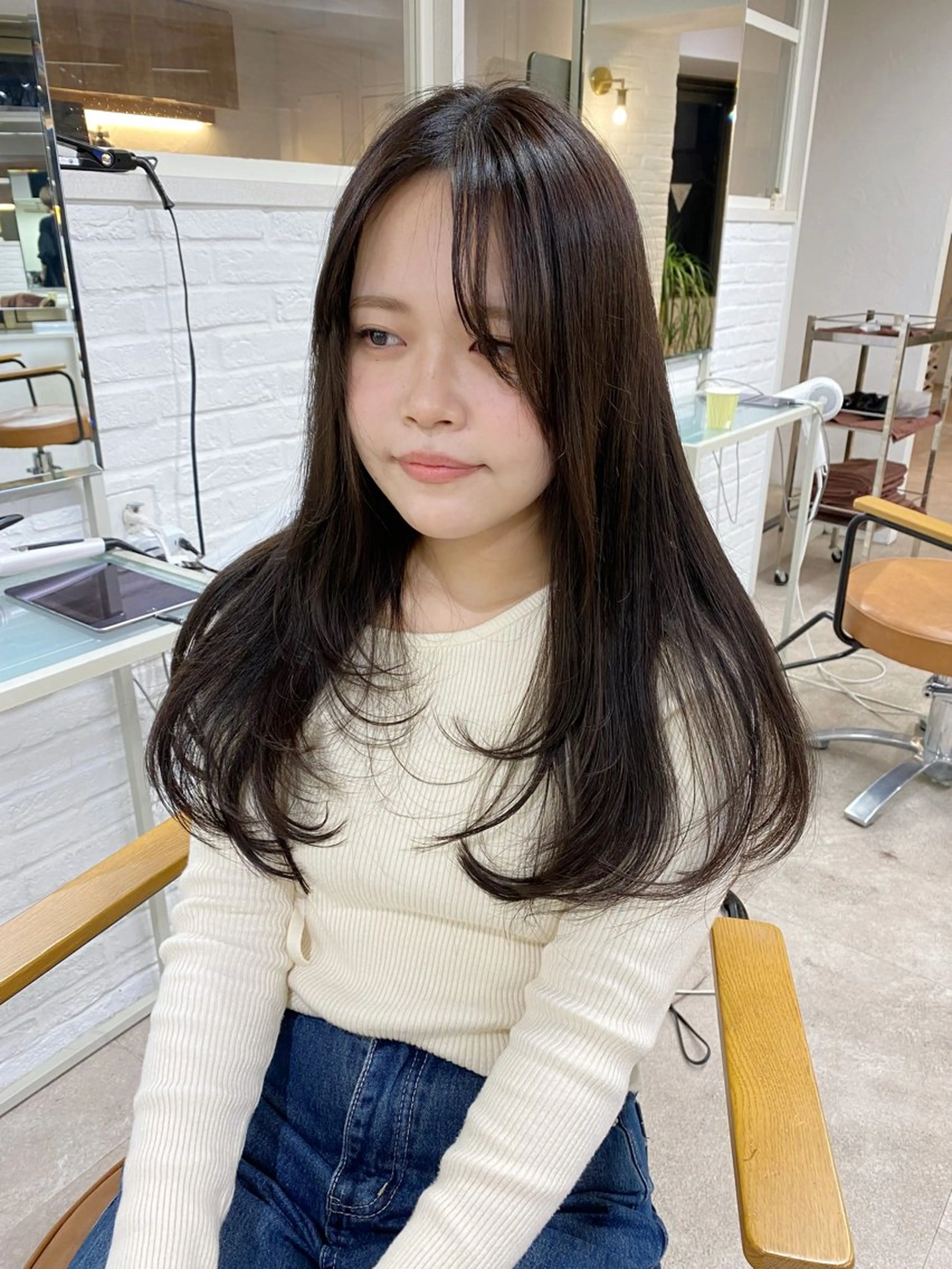 ロング カラー ハイレイヤー レイヤーカット ちえみ/ ボブ・ショート募集中のヘアスタイル