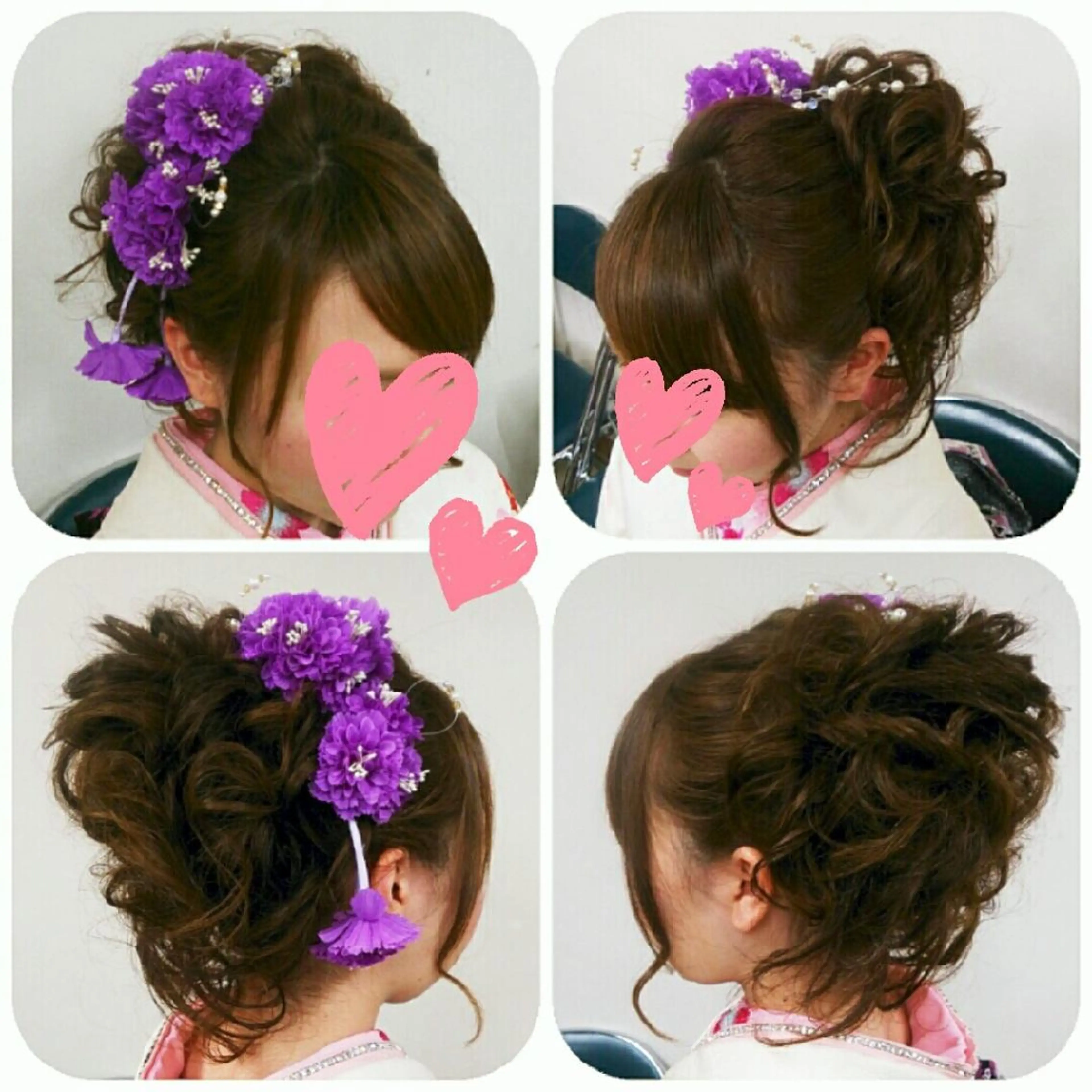 セミロング ヘアアレンジ vi viのヘアスタイル