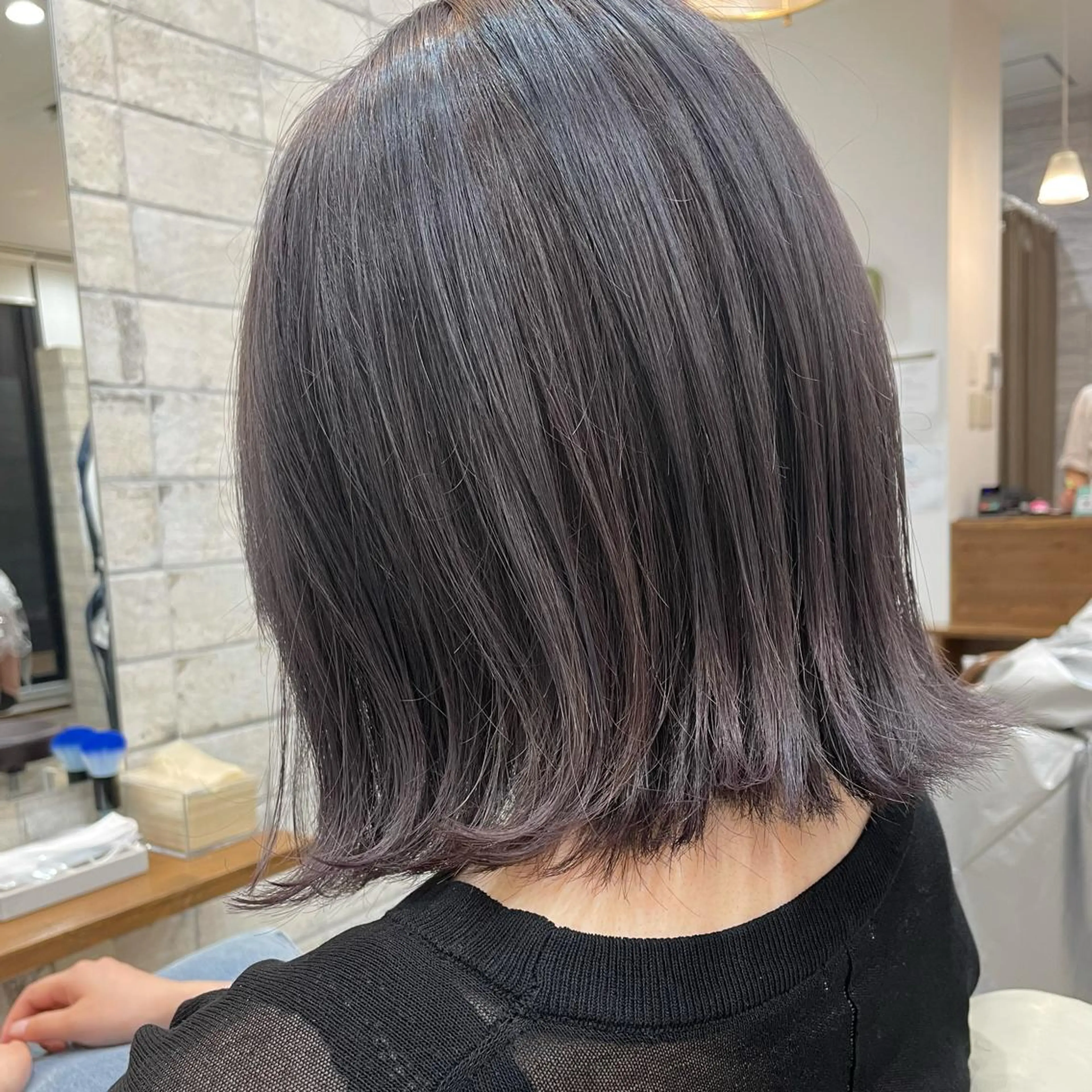 ショート カラー ブリーチ 髪質改善 中川　翔のヘアスタイル