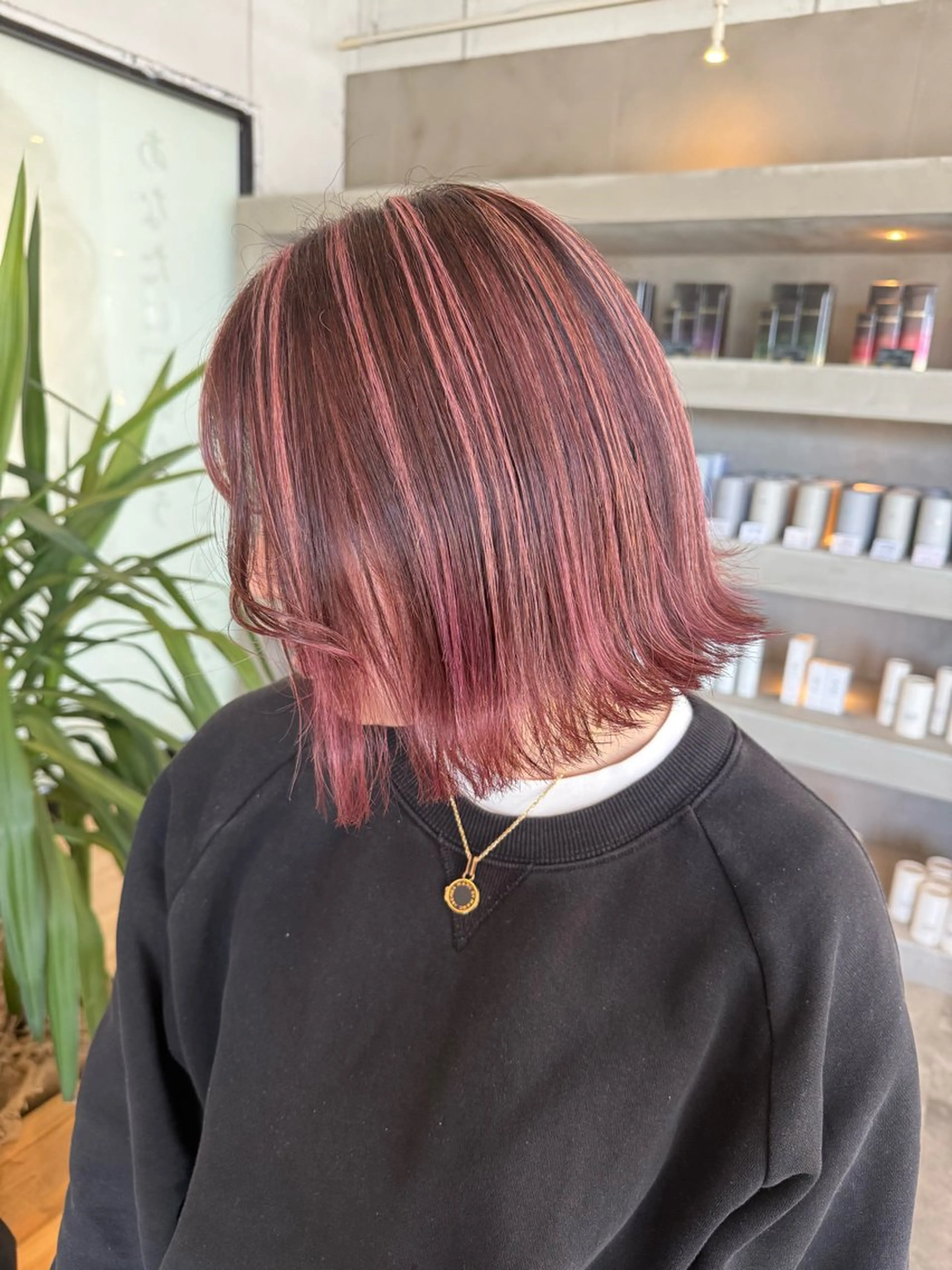 ミディアム ハイライト ヘアカラー 花井さくら🇺🇸 /デザインカラー🌈のヘアスタイル