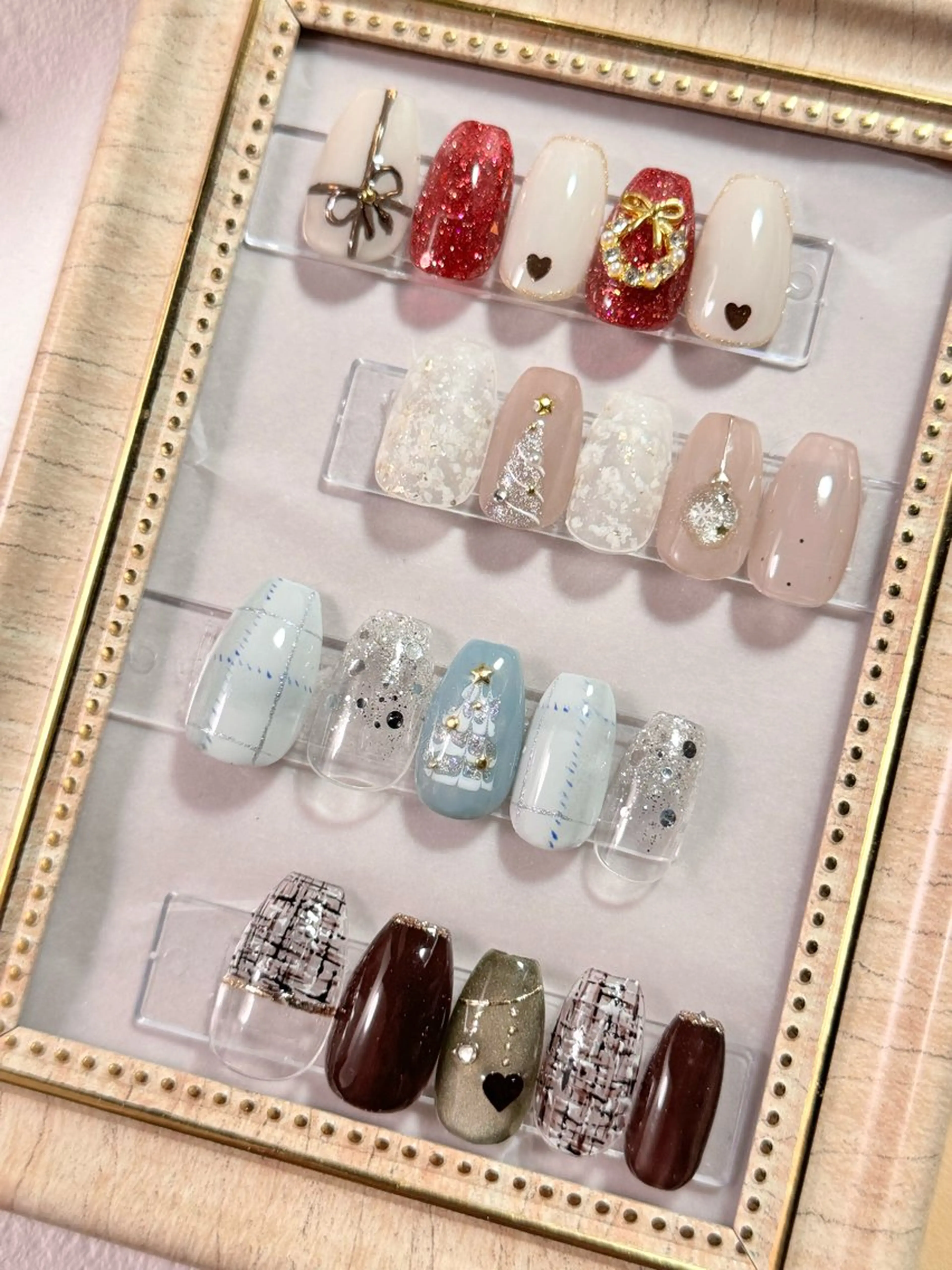 ネイル 冬ネイル クリスマス Guranail Satoのネイルデザイン