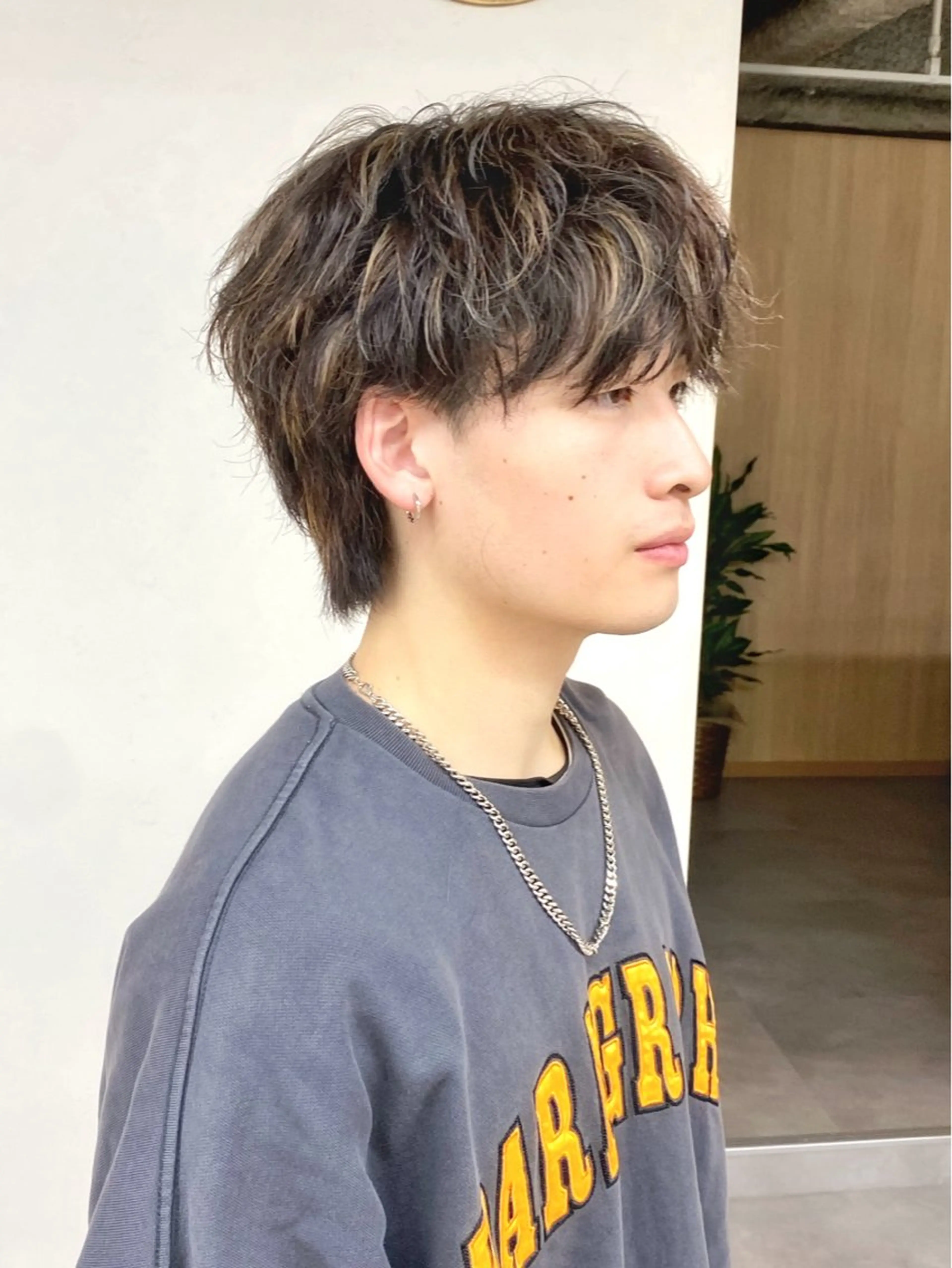 ショート カラー メンズ 当日予約🆗ショート /ハイライト/松本のヘアスタイル