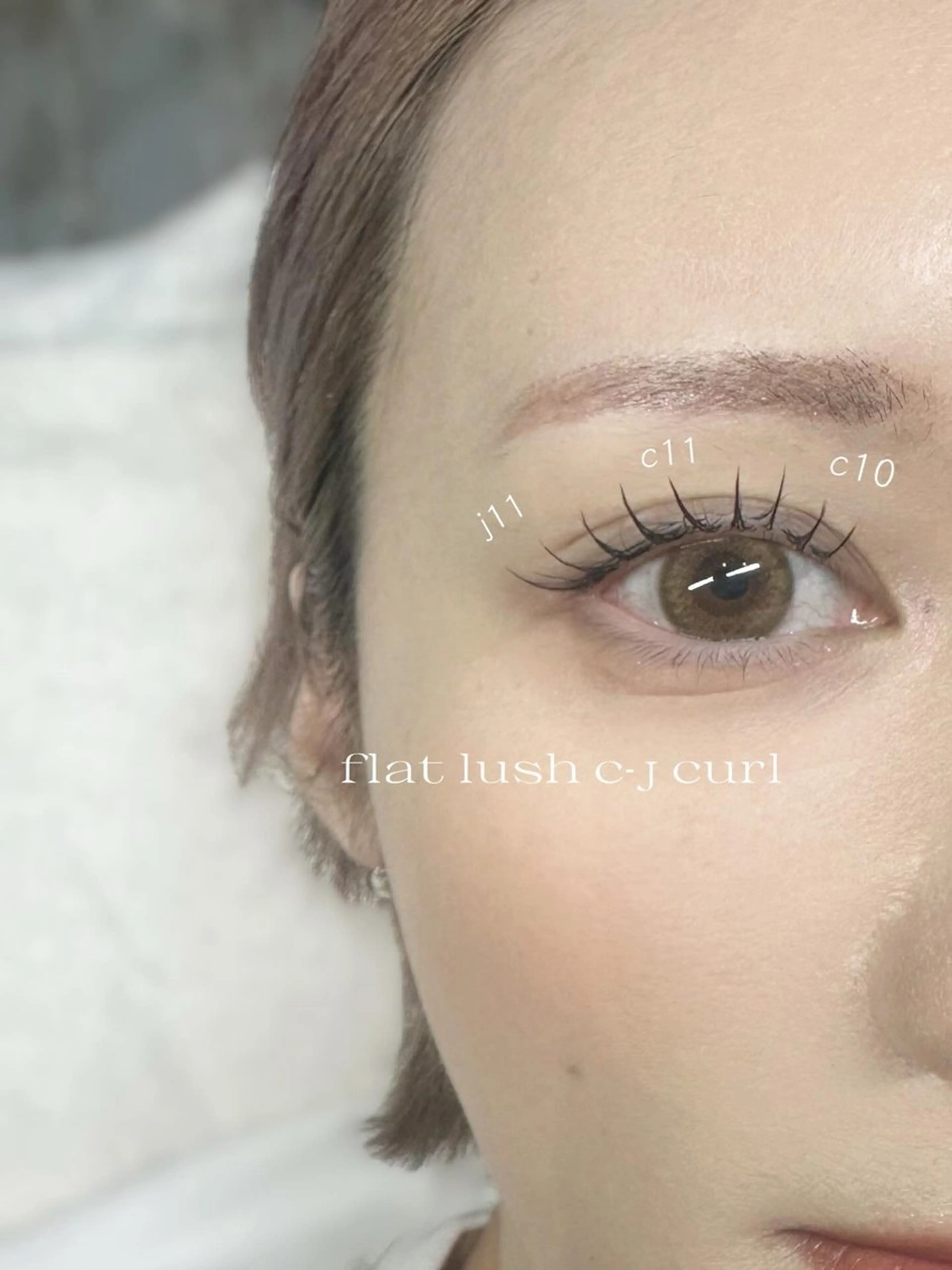 マツエク・マツパ カラーマツエク フラットラッシュ MU-BE IKUKO⭐︎のマツエク・マツパデザイン